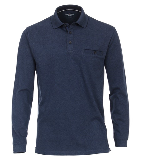 Polo-Shirt Langarm gestreift