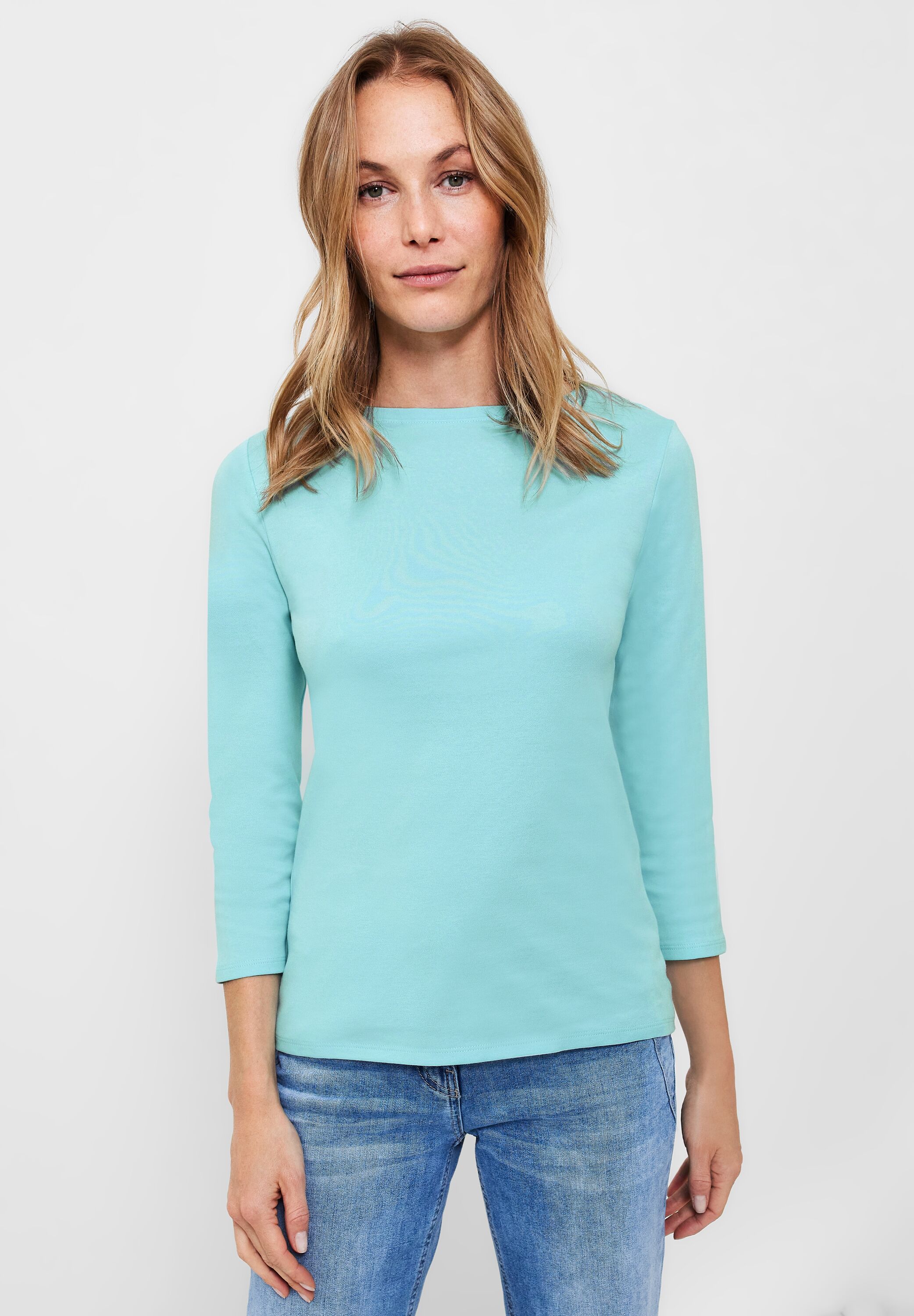 Basic Shirt in Unifarbe