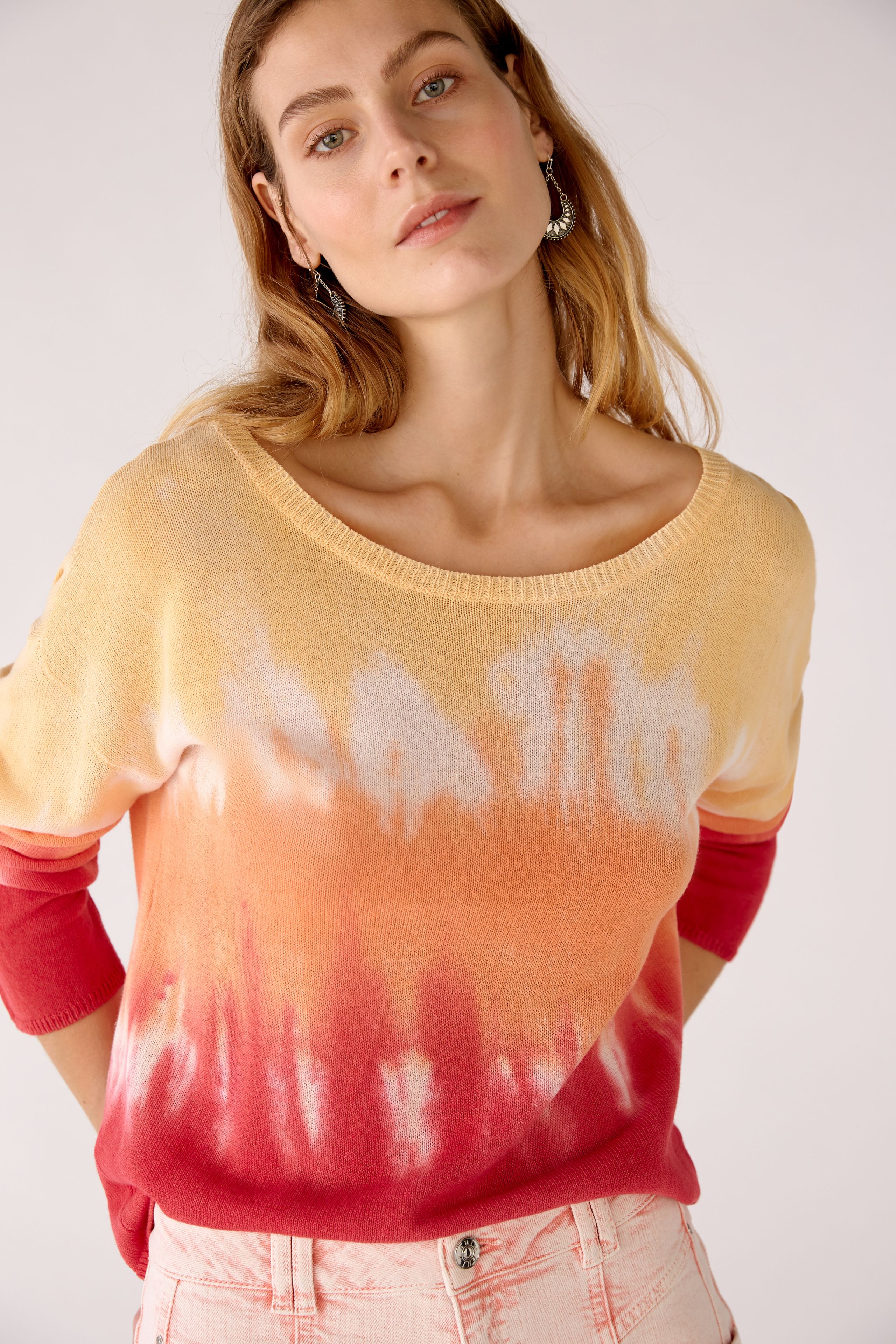 Pullover mit Batikmuster
