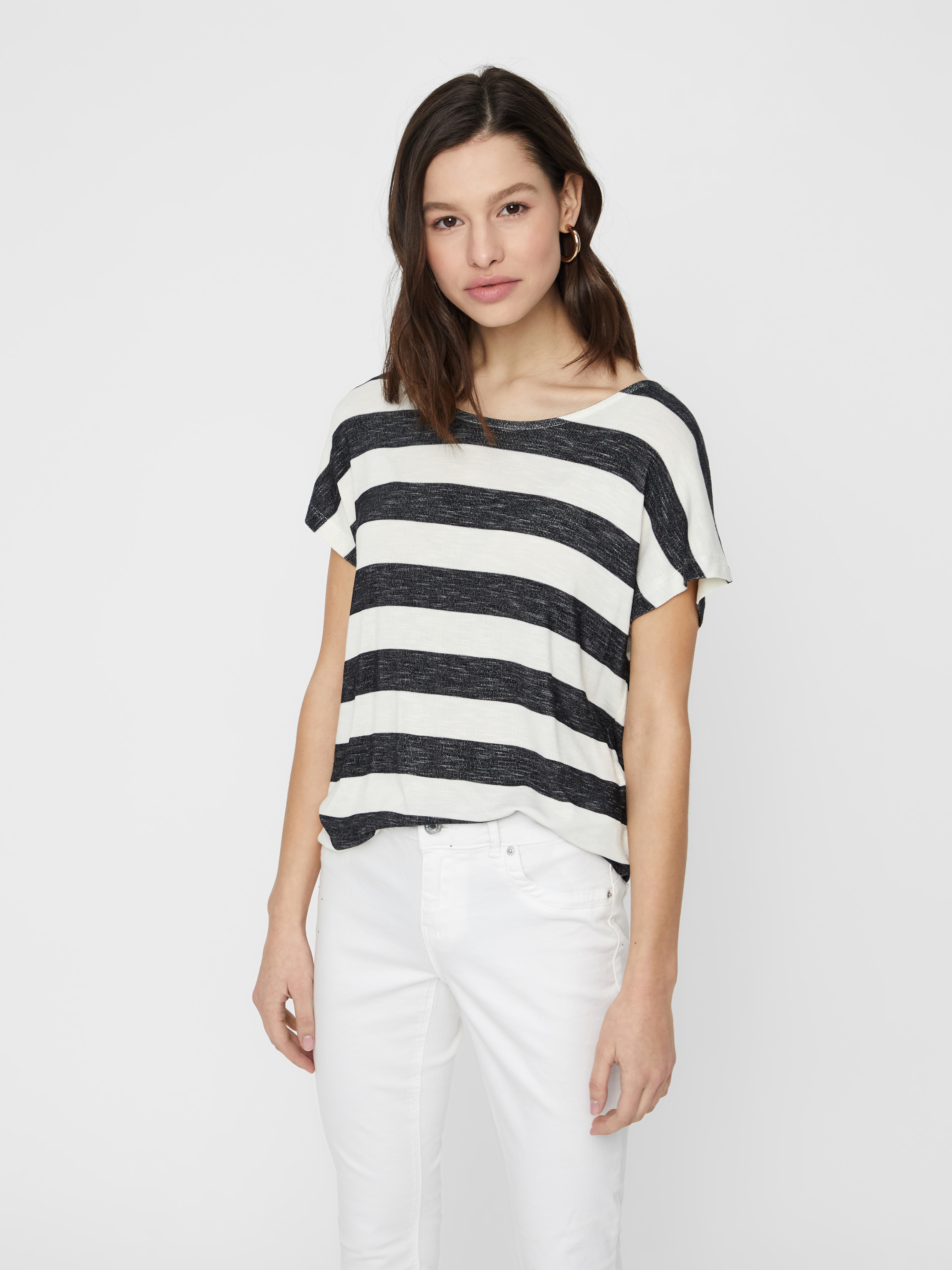 VMWIDE STRIPE SL TOP JRS NOOS