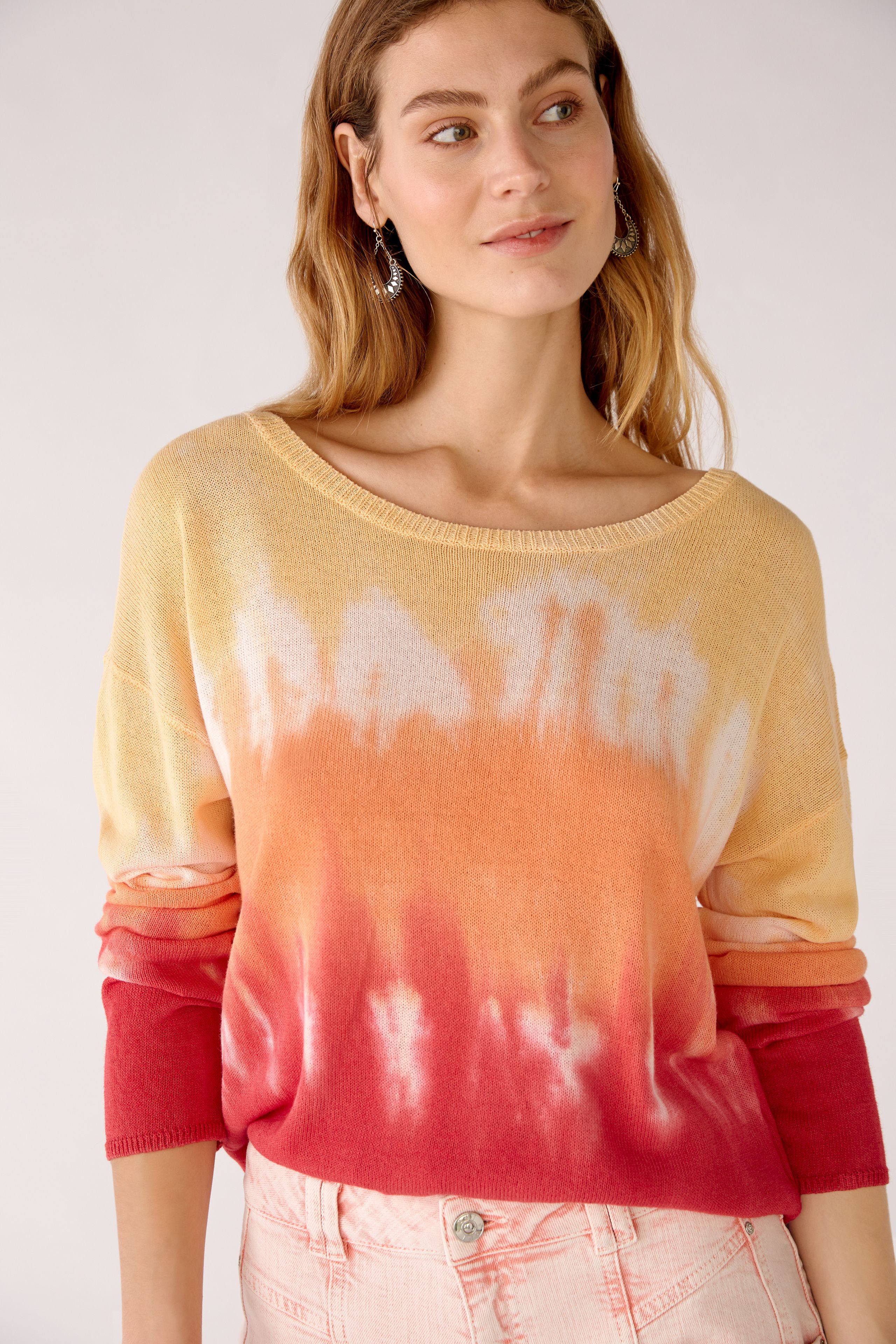 Pullover mit Batikmuster
