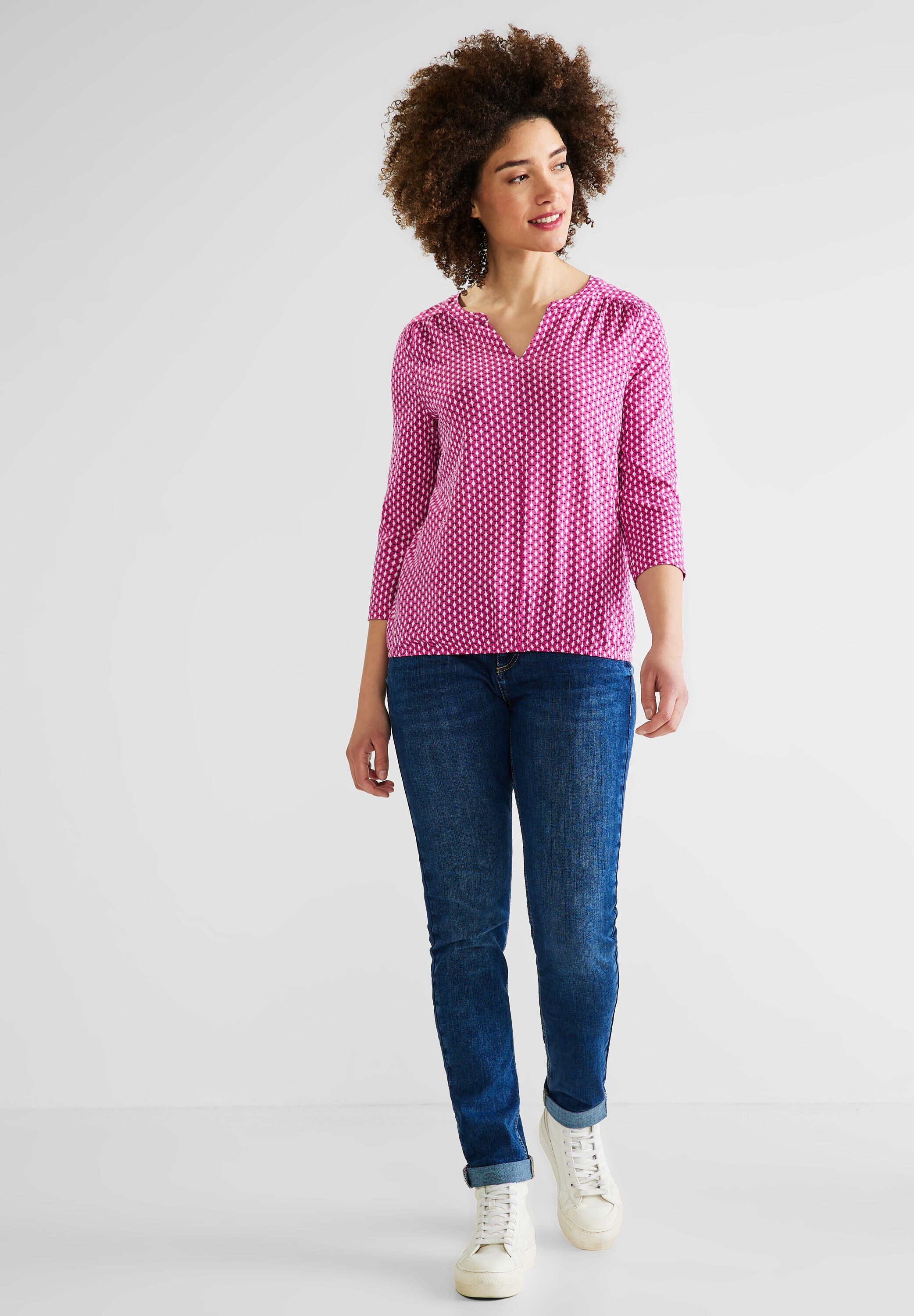 Jersey Shirt mit Print