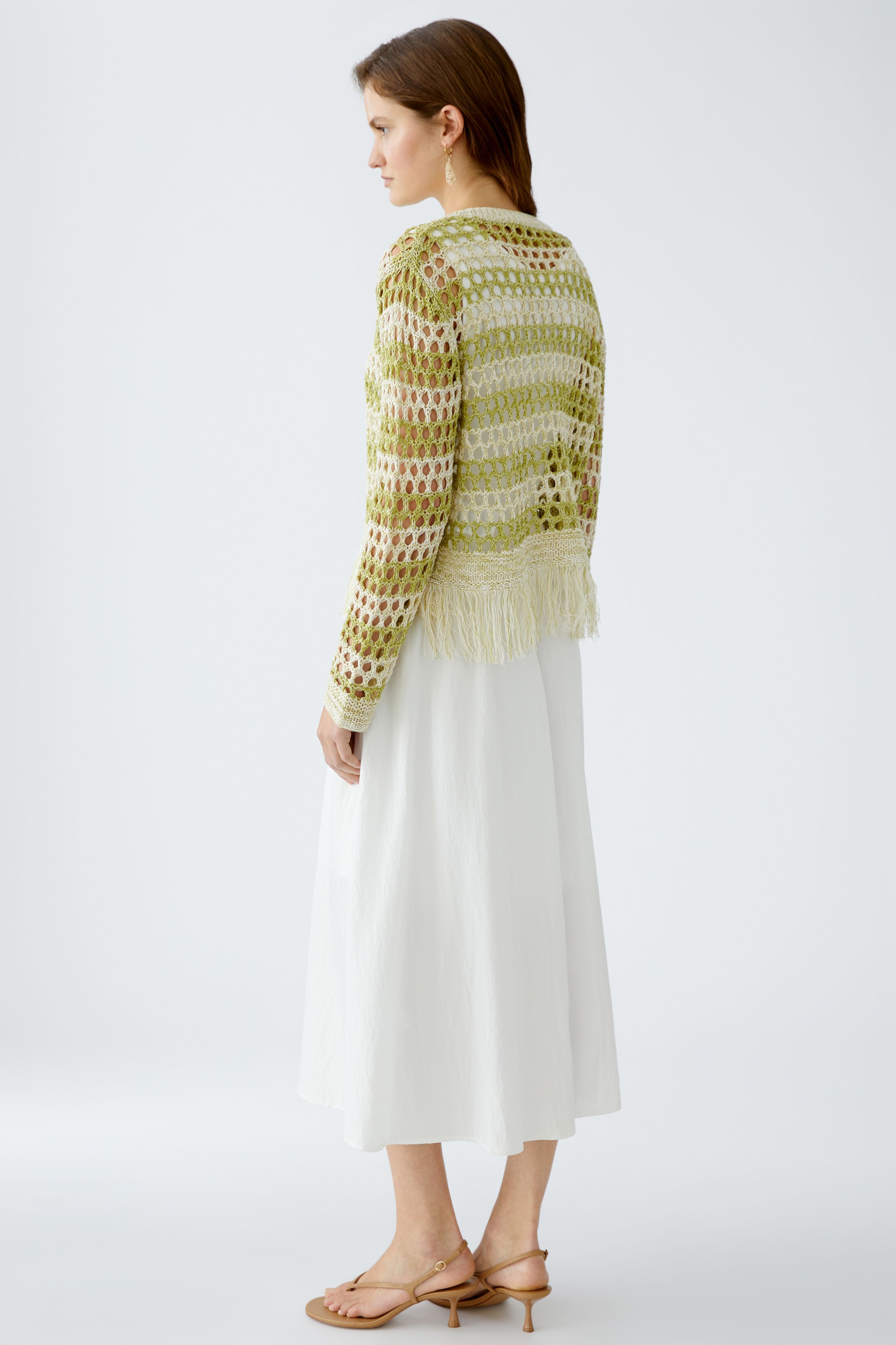 Pullover in Netzoptik