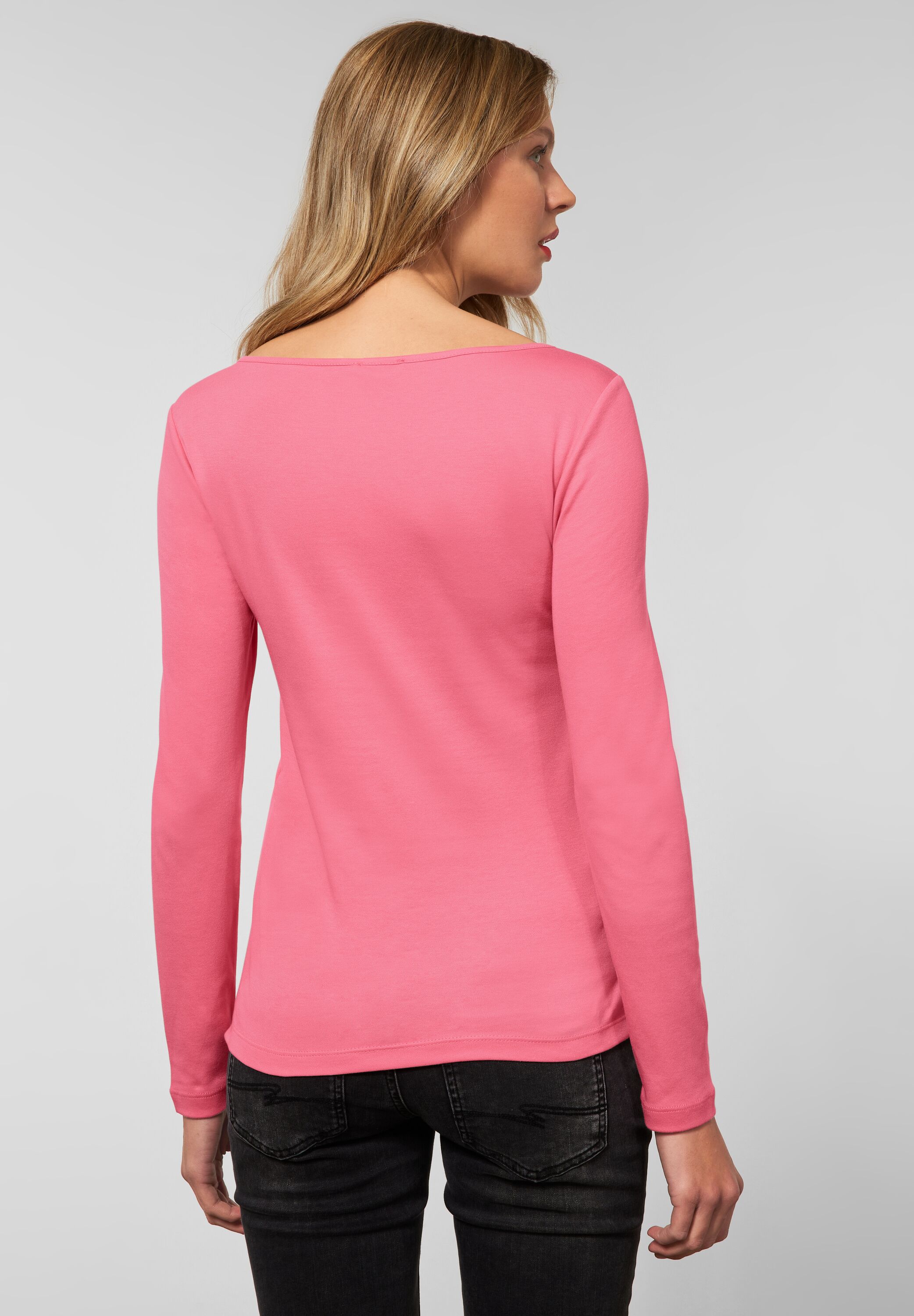 Shirt in Unifarbe