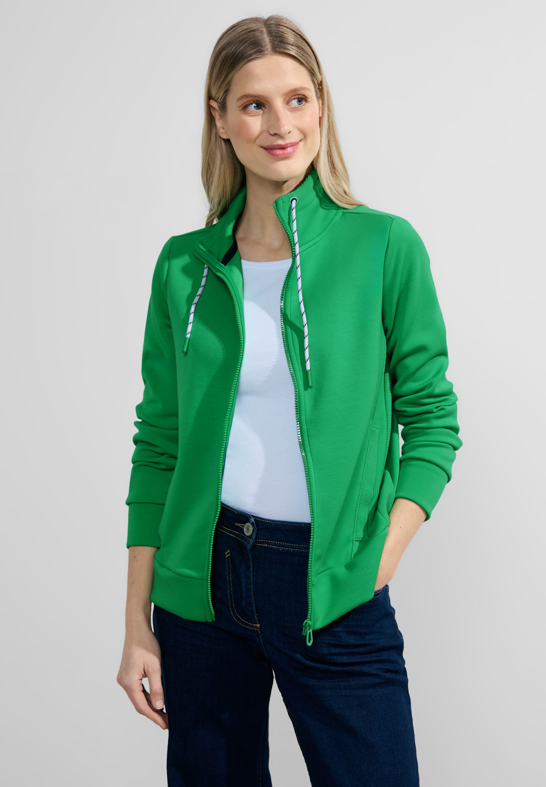 Zipper Sweatjacke