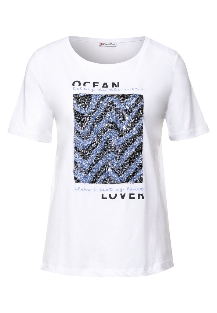 T-Shirt mit Partprint