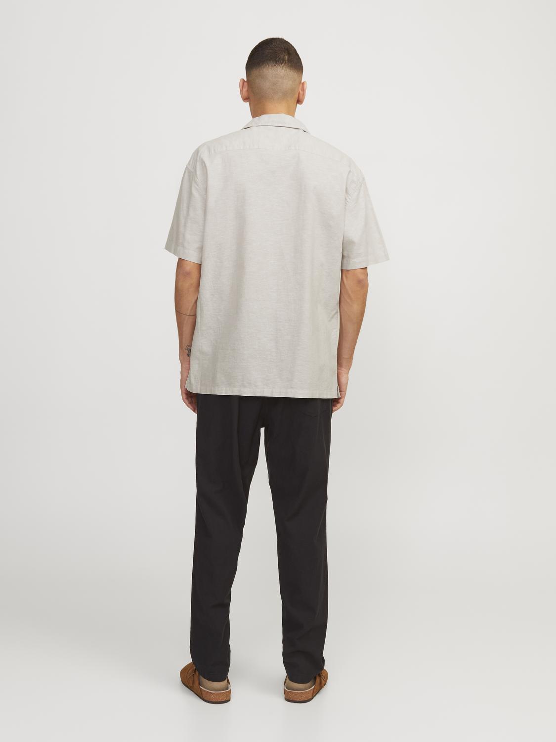 JJESUMMER RESORT LINEN BLEND SHIRT SS SN