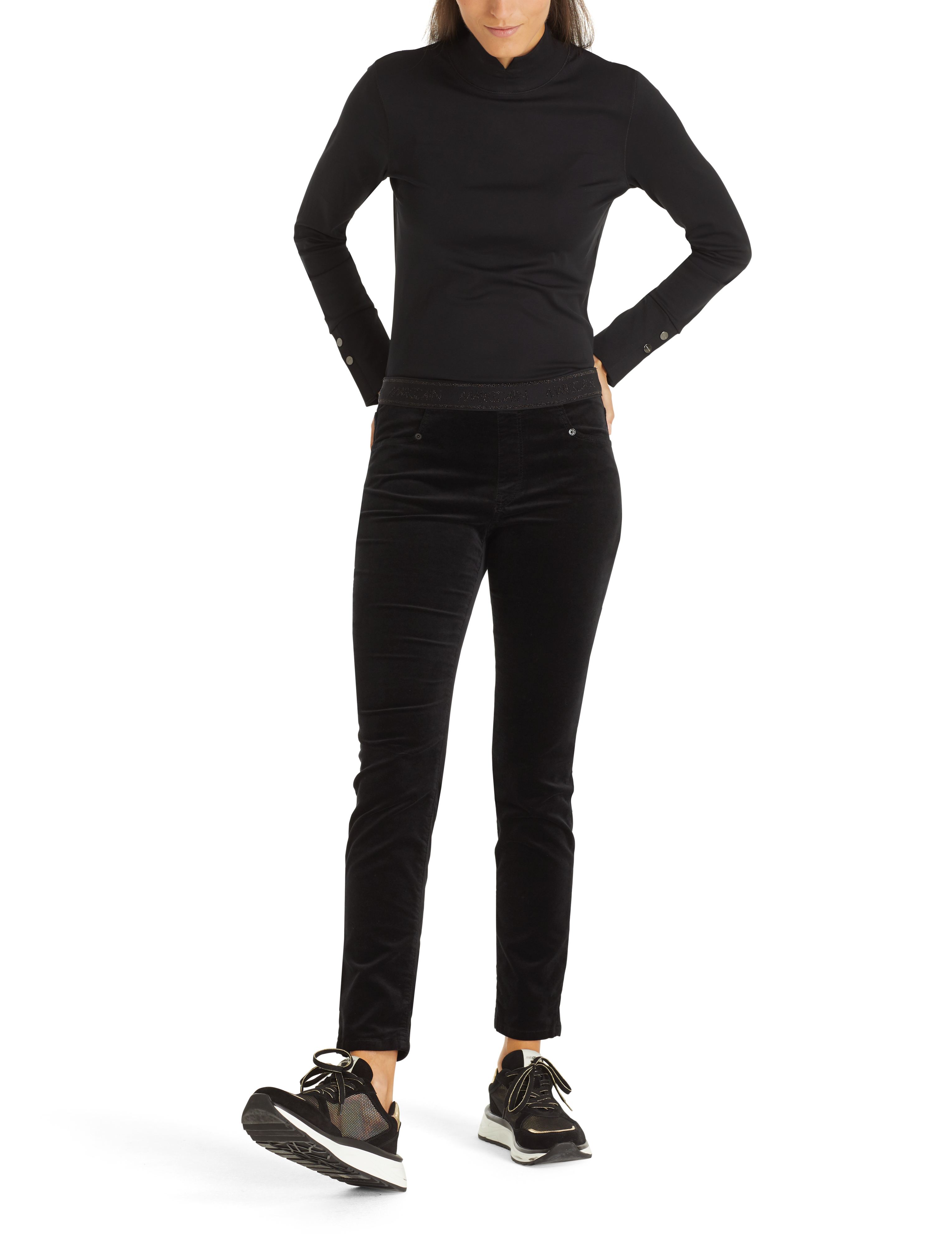 Samtjeans mit Stretch