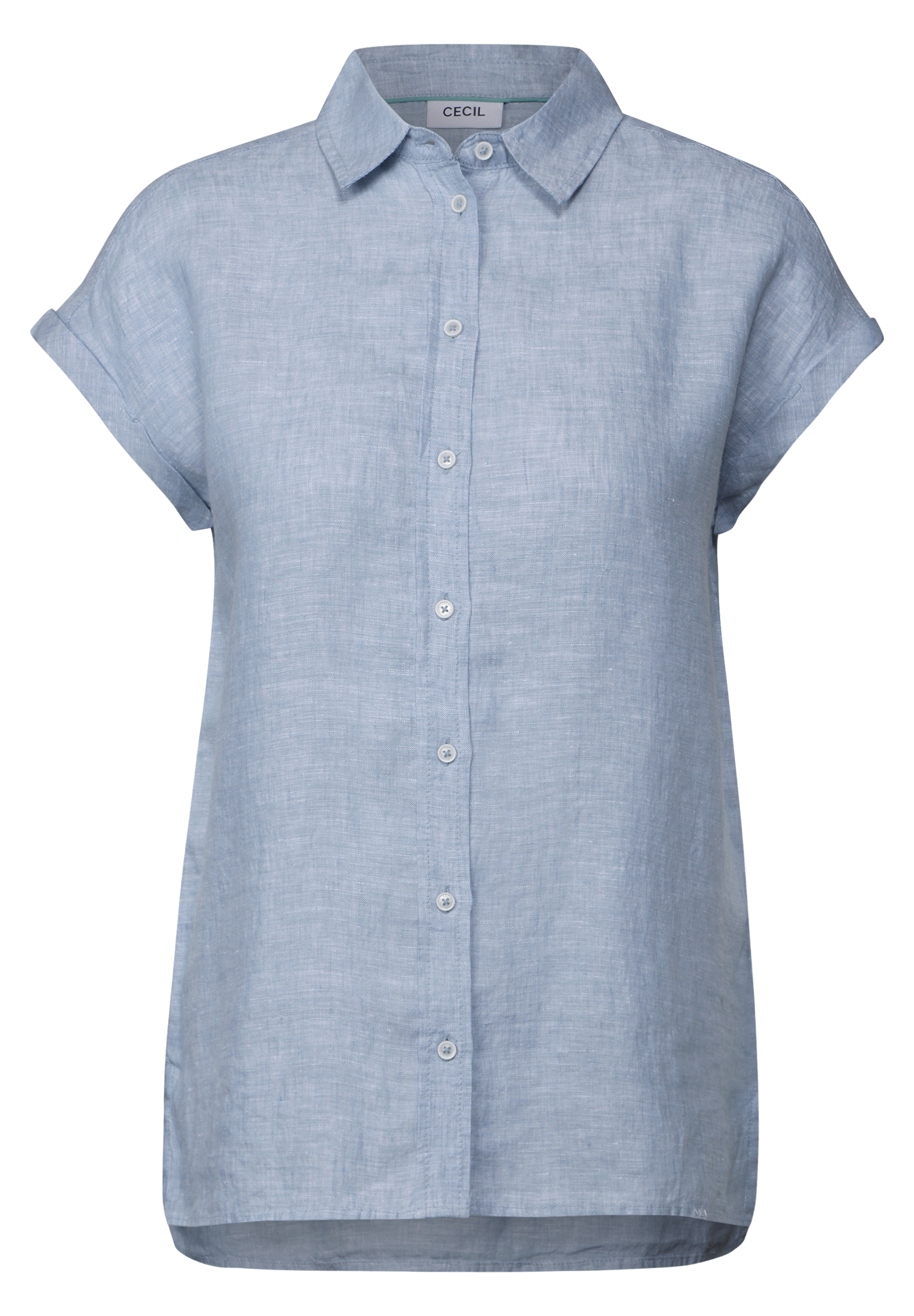Chambray Leinenbluse