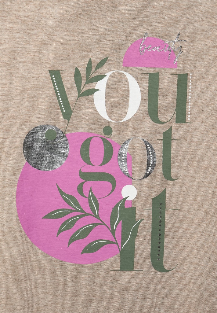 T-Shirt mit Partprint