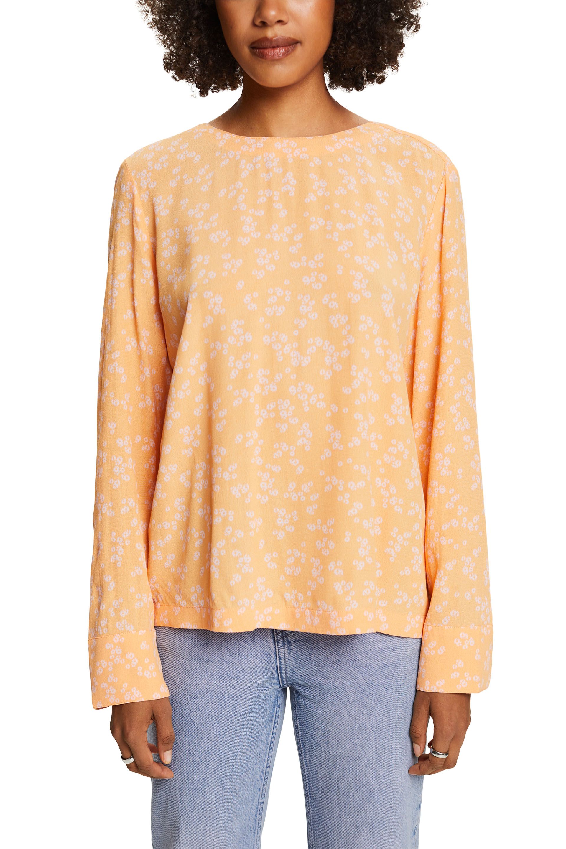 Crêpe-Bluse mit Print