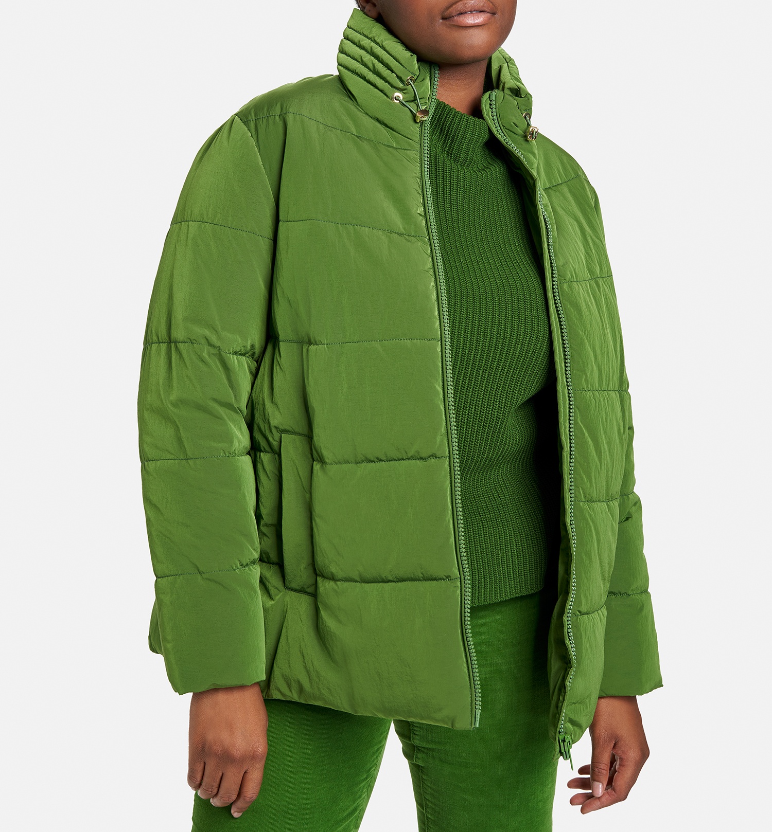 Leicht ausgestellte Steppjacke