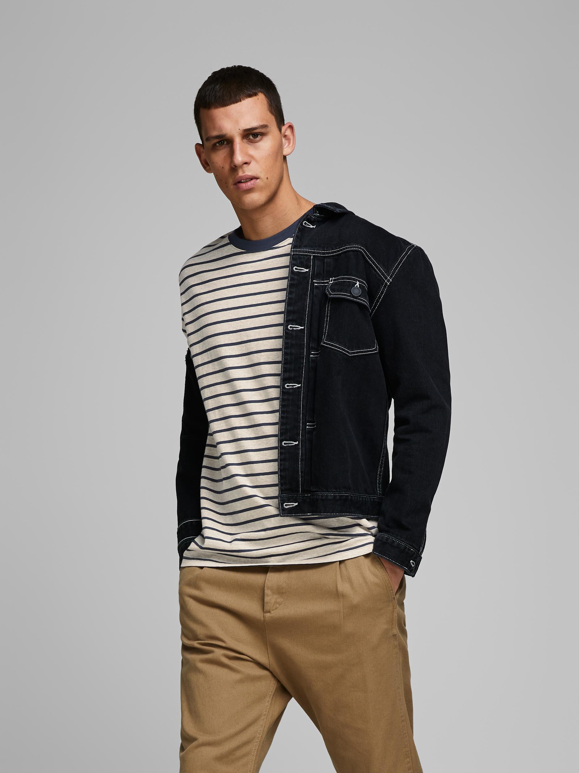 JJESTRIPED TEE SS CREW NECK STS