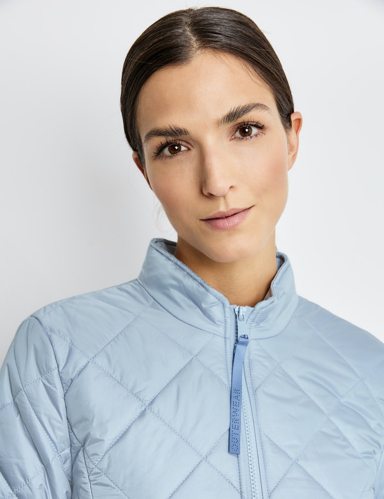Jacke mit Rautenstepp