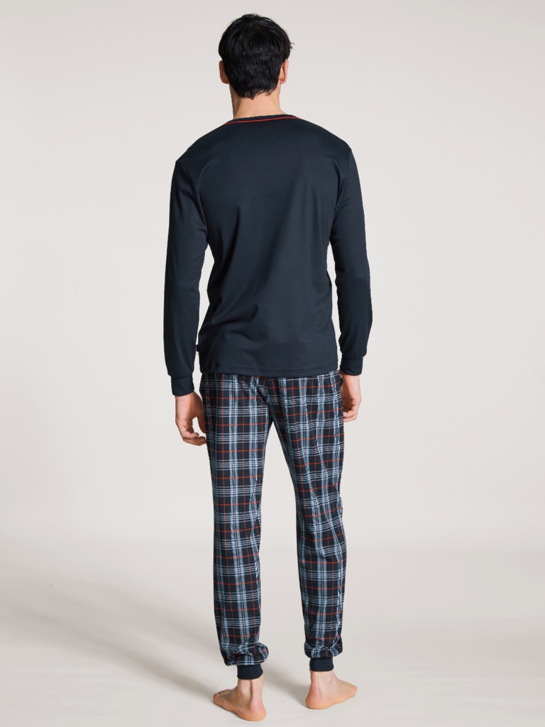 HERREN Pyjama mit Bündchen