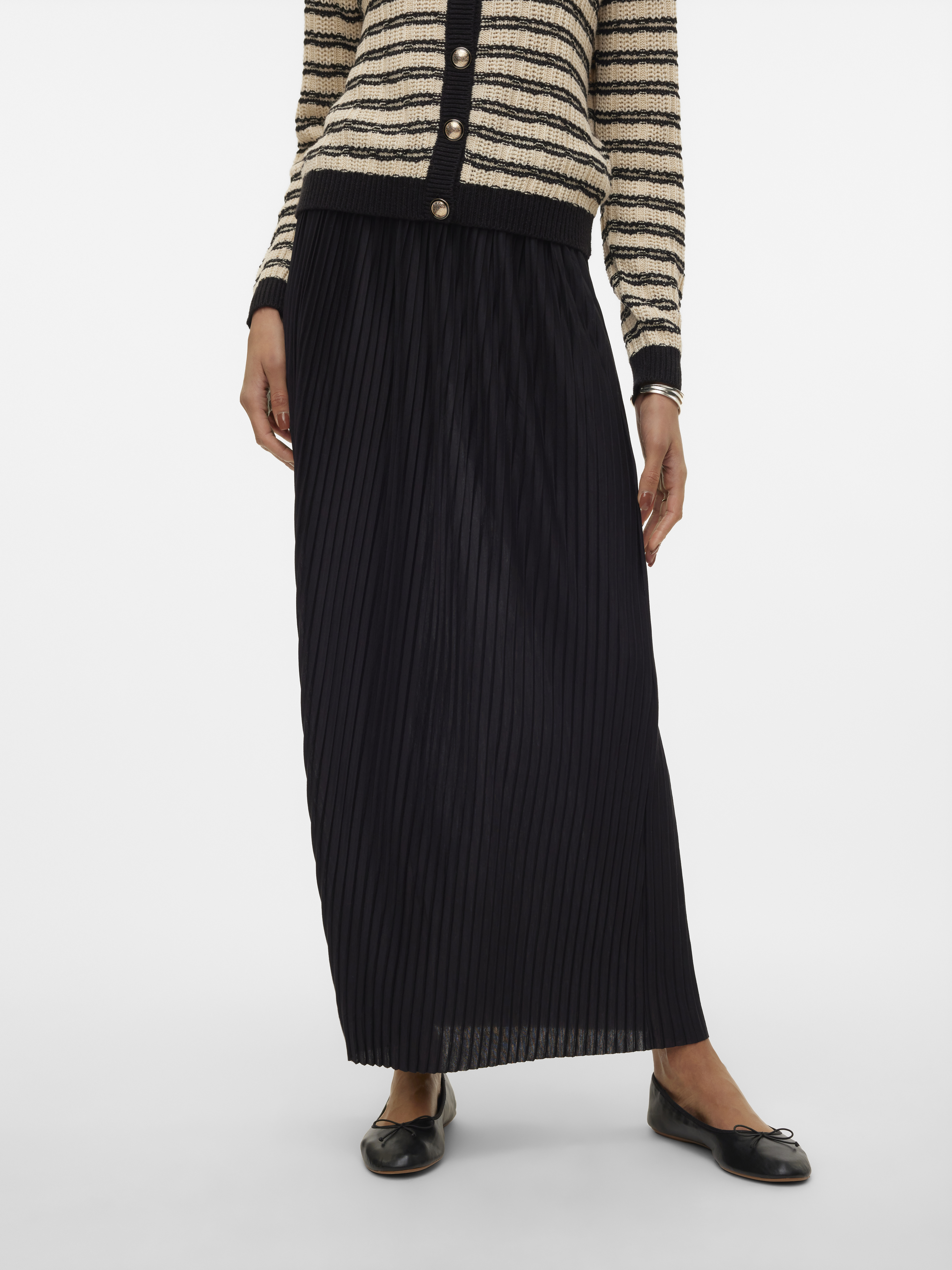VMMILLE PLISSE MAXI SKIRT GA JRS