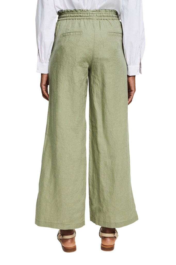 Leinenhose mit weitem Bein
