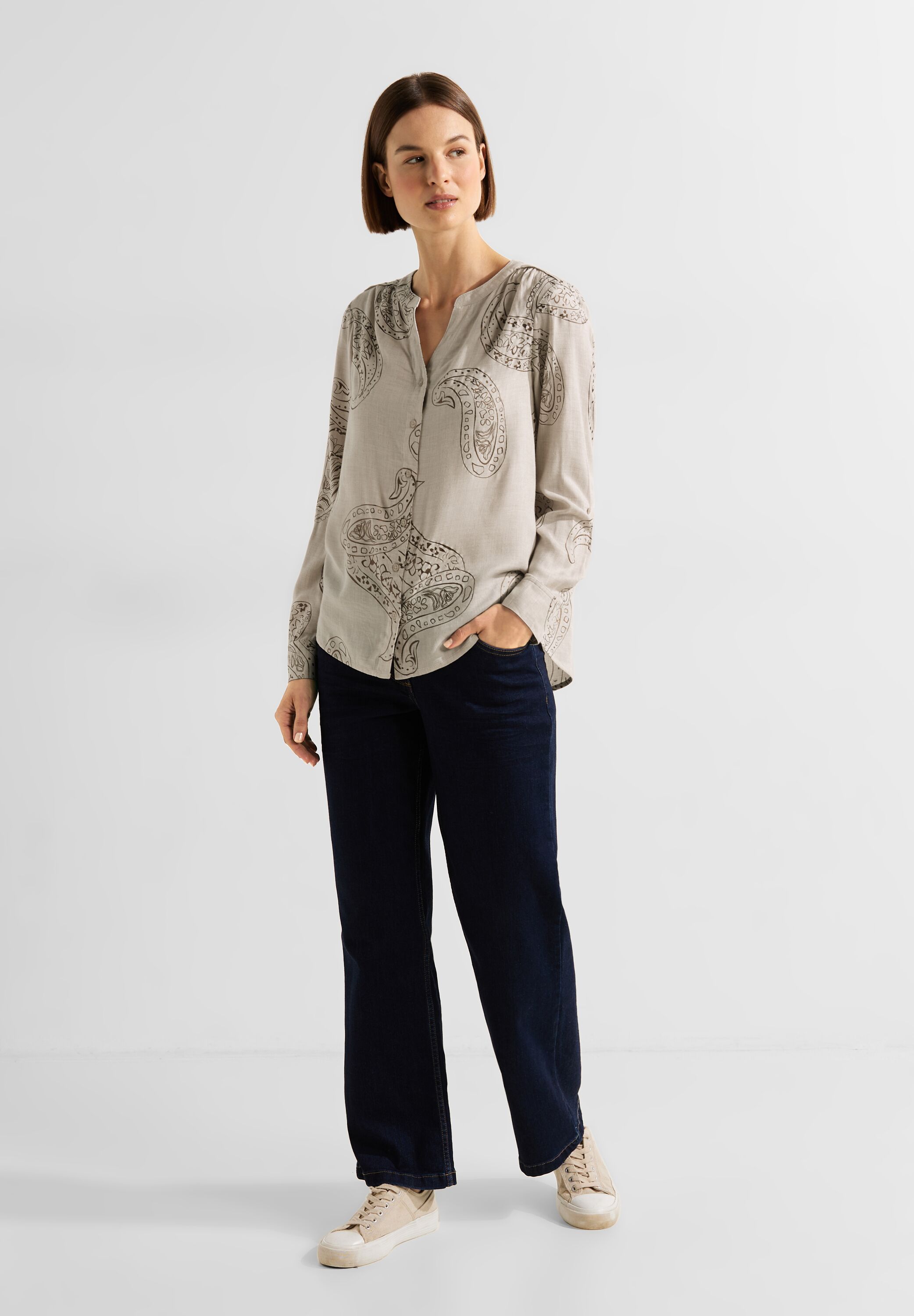Bluse mit Paisley Print