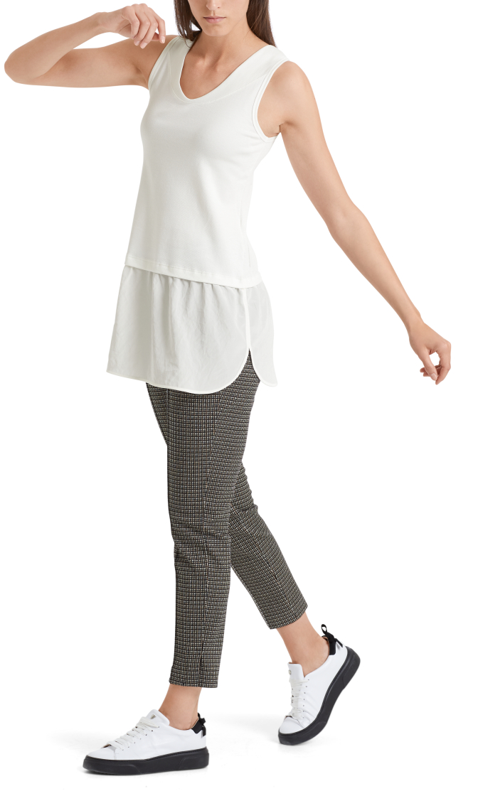 Longtop aus Materialmix