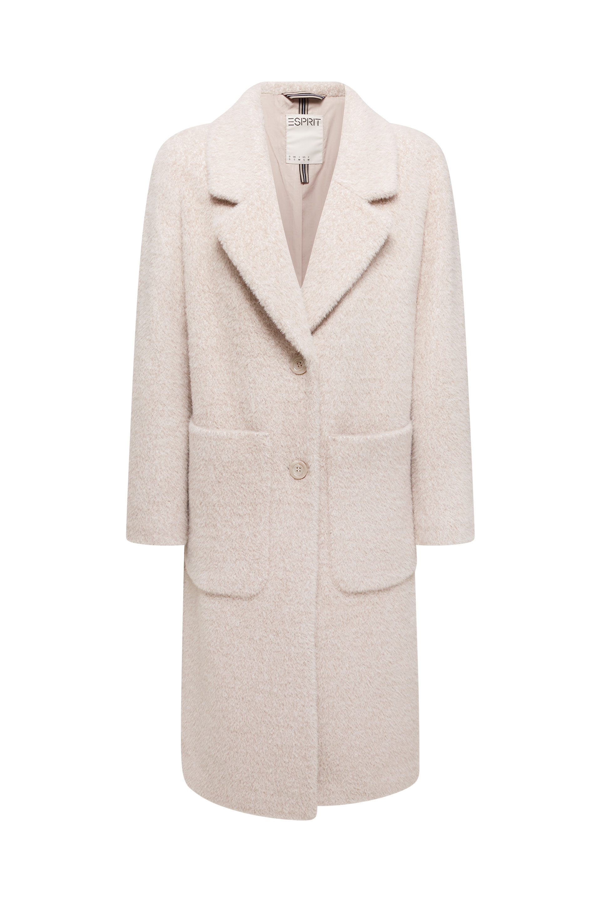 Melierter Fake-Fur-Mantel