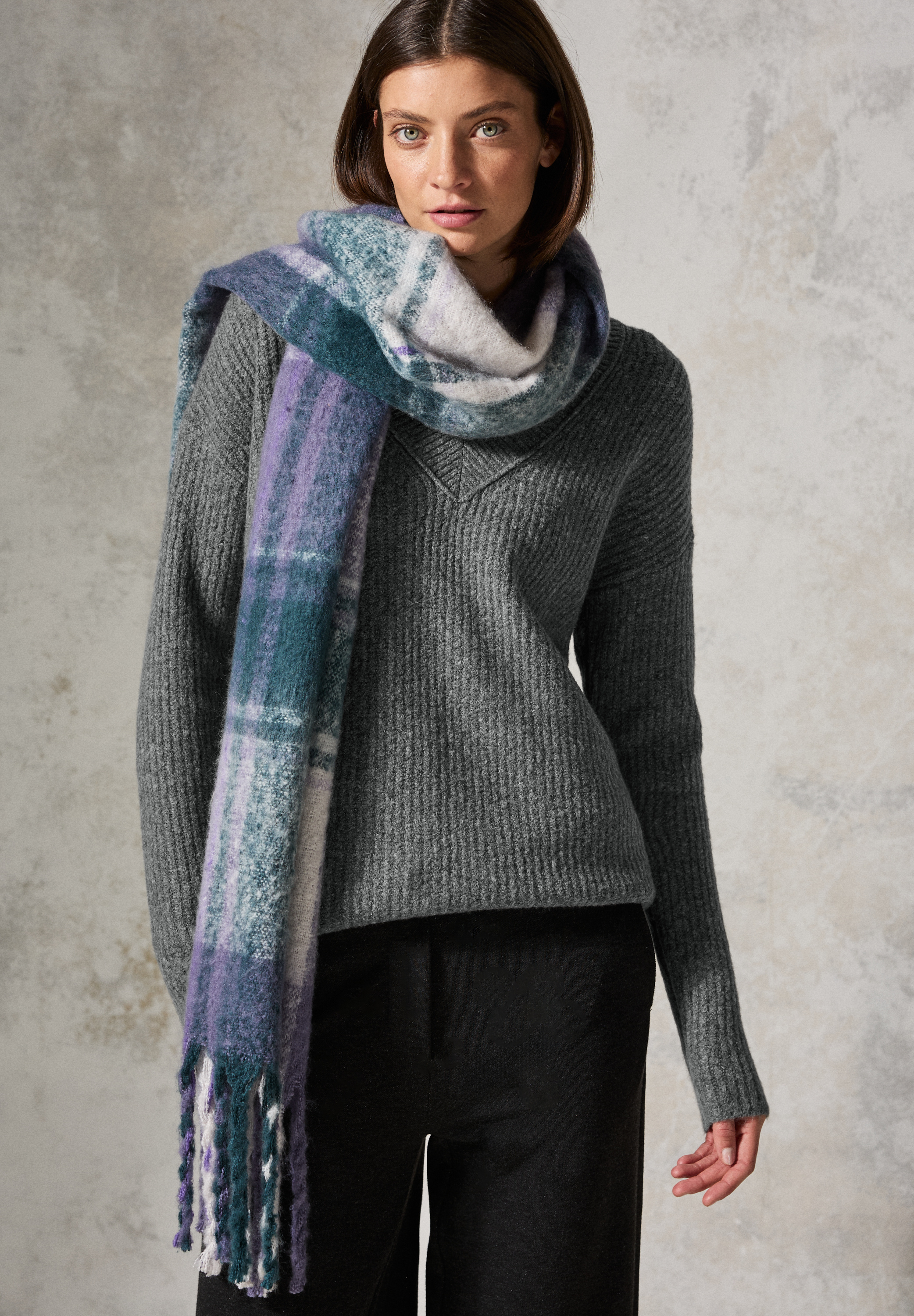 Pullover mit V-Ausschnitt