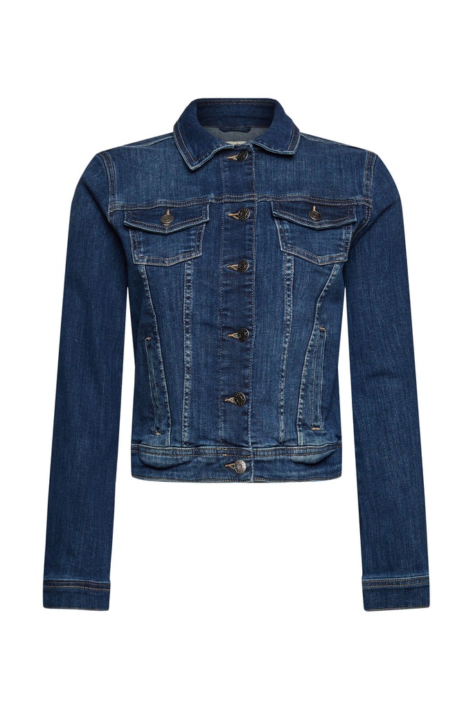 Jeansjacke im Used-Look