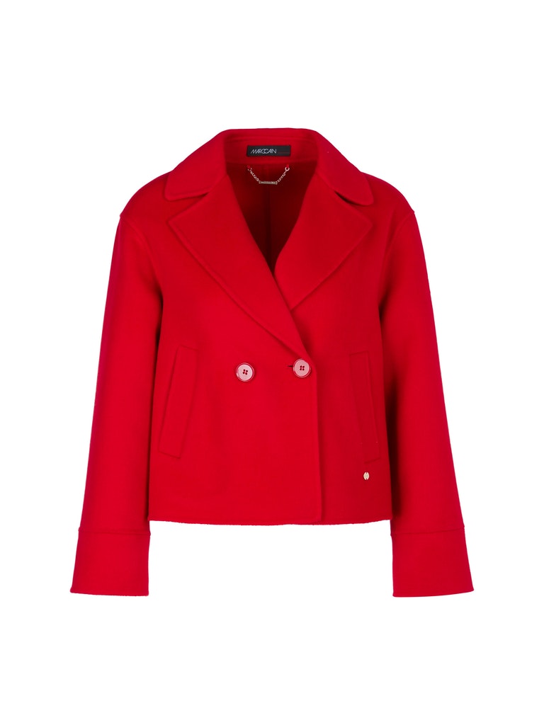 Doubleface-Jacke aus Wolle