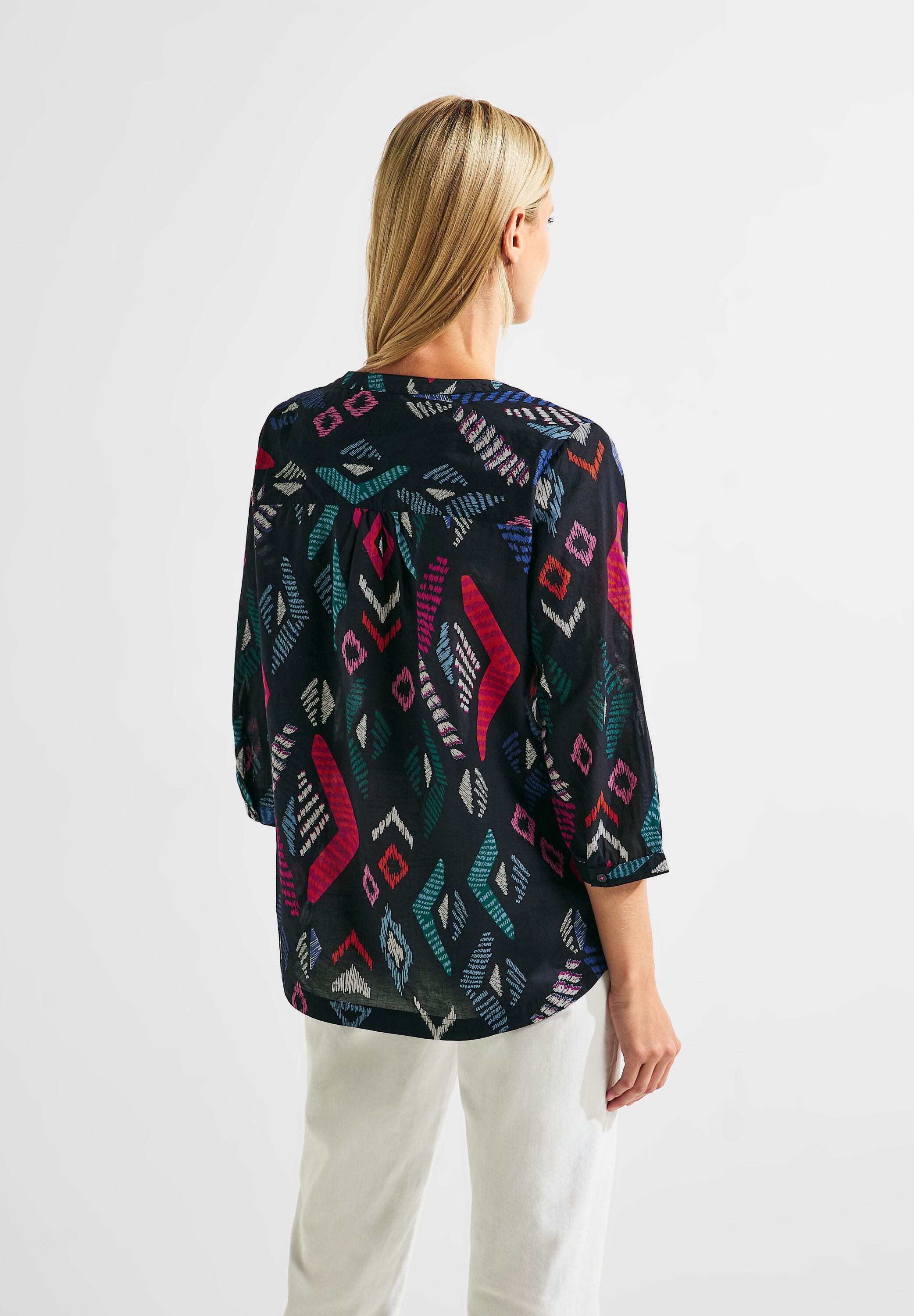 Printbluse in Baumwolle