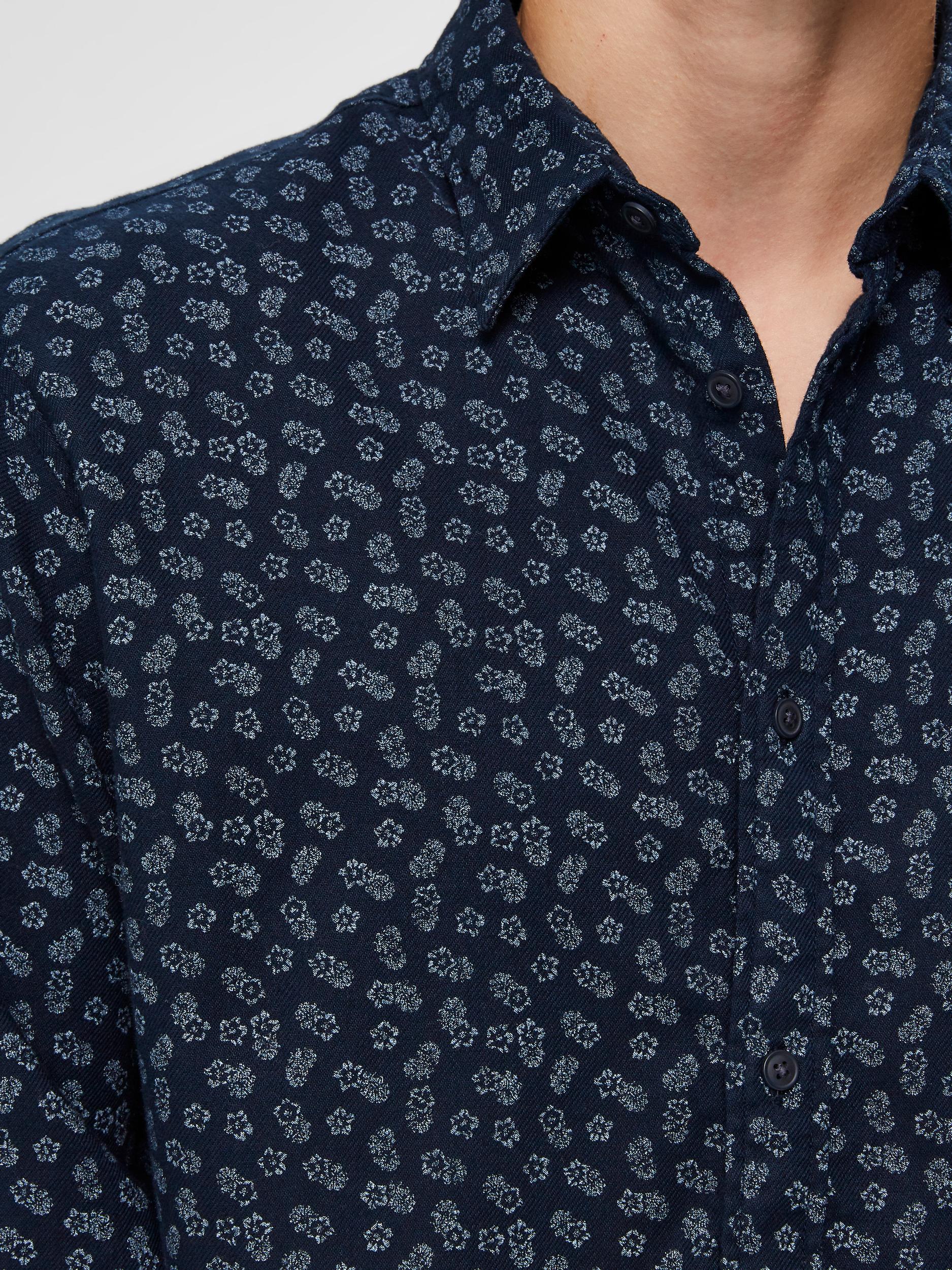 SLHSLIMSEAMUS-CAMP SHIRT LS MIX W