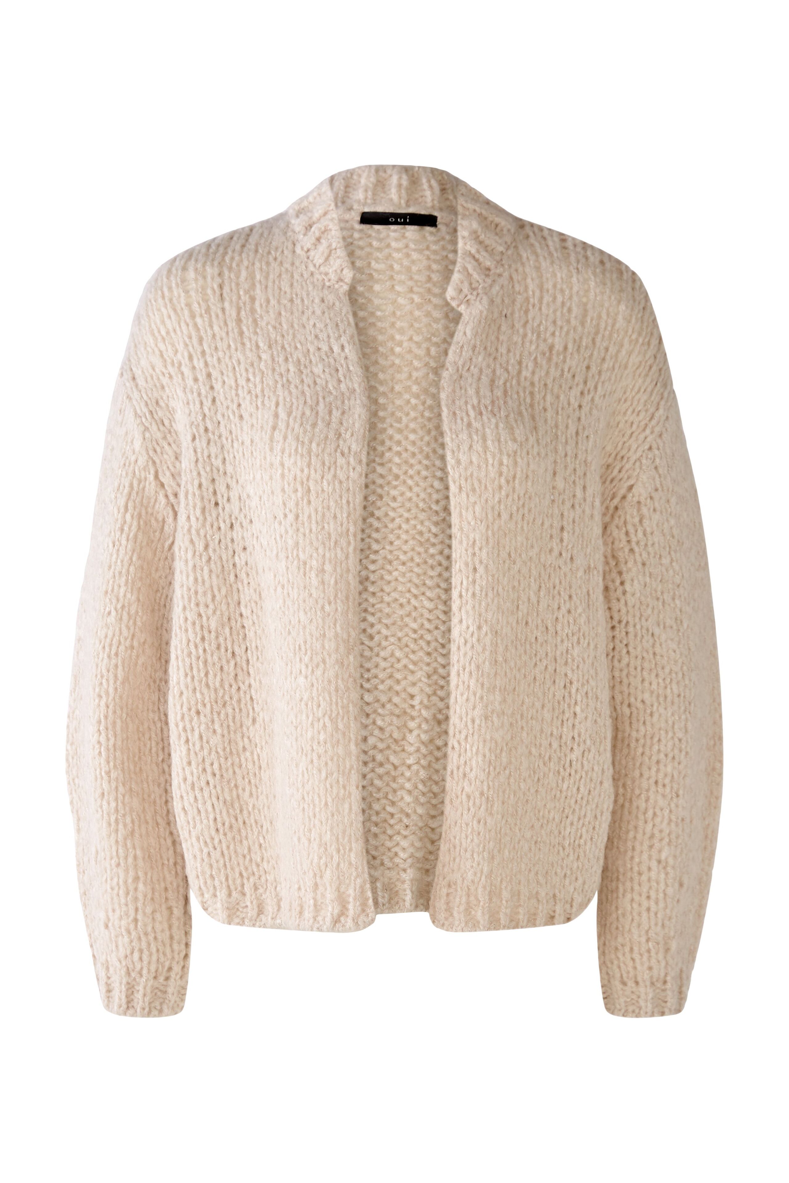 Strickjacke in Grobstrickoptik