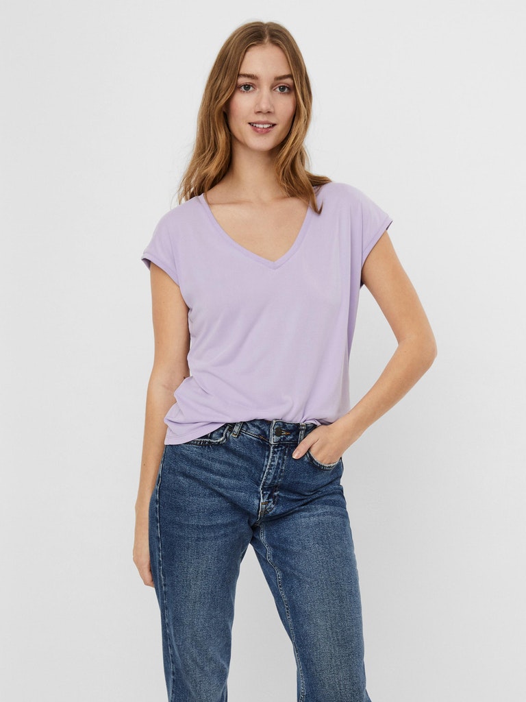 VMFILLI SS V-NECK TEE GA NOOS