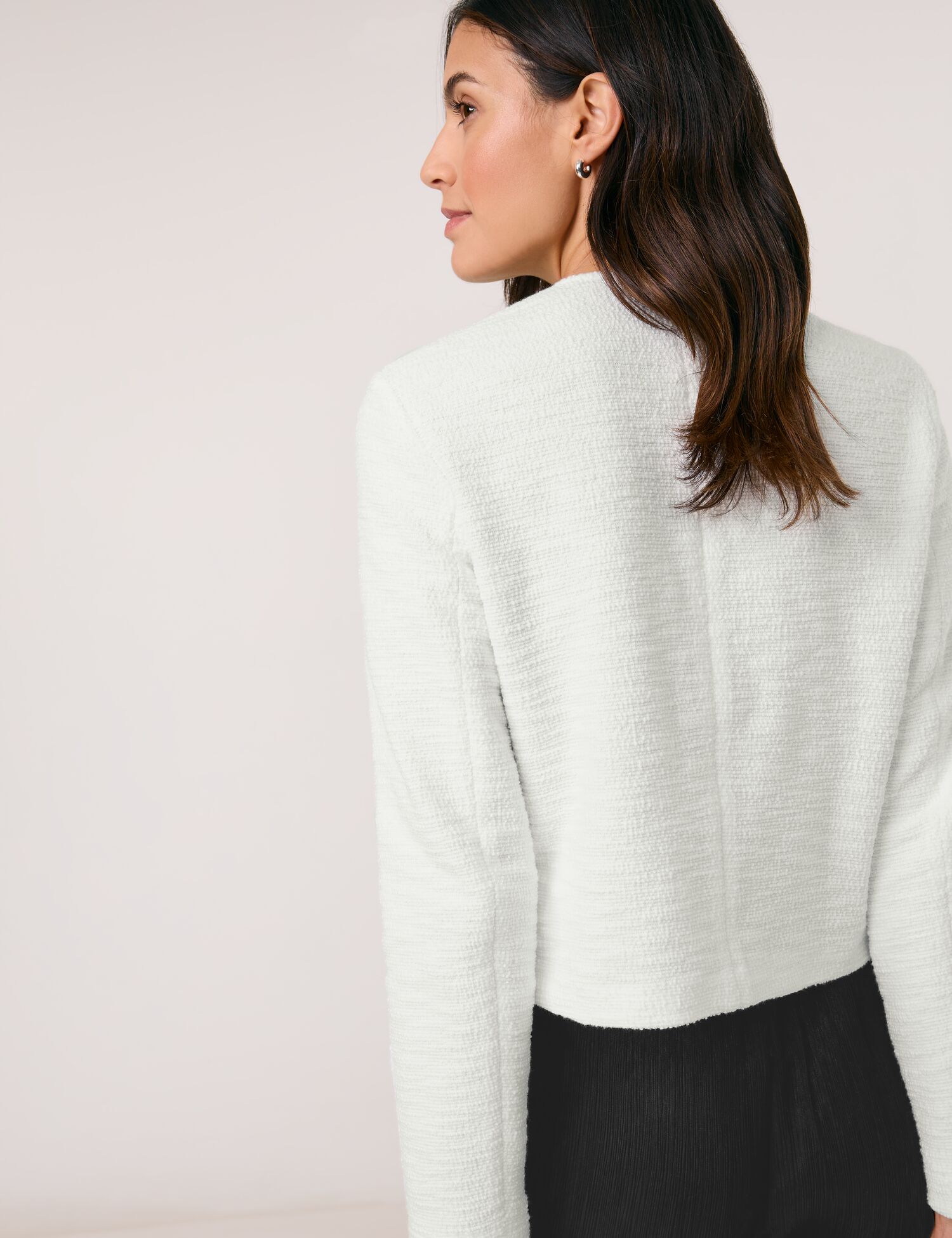 Elegante Blazerjacke mit Bouclé-Optik