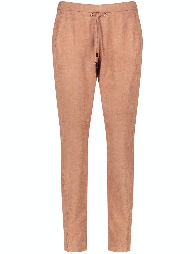 Jogpants mit Velourstouch