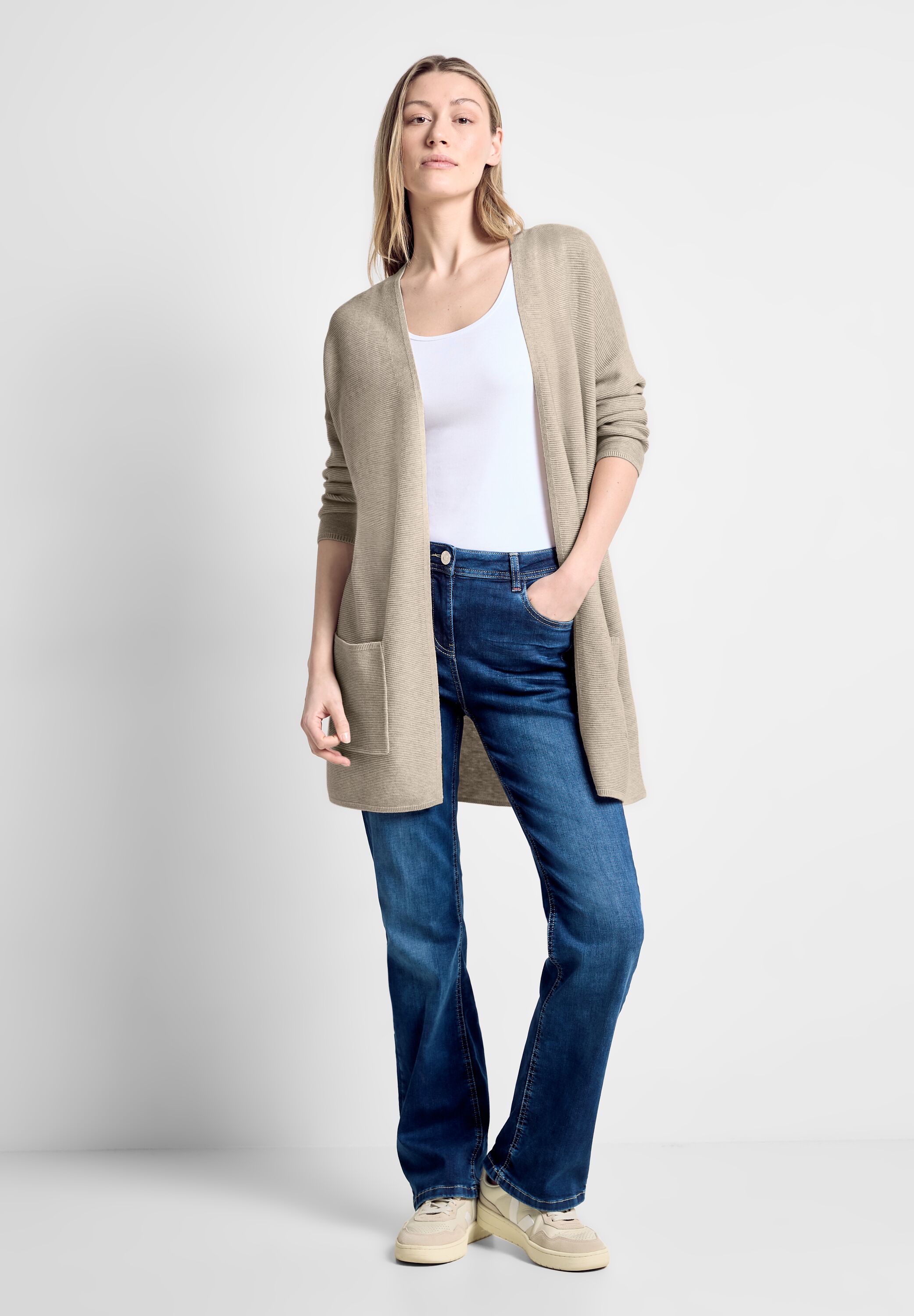 Offener Long Cardigan
