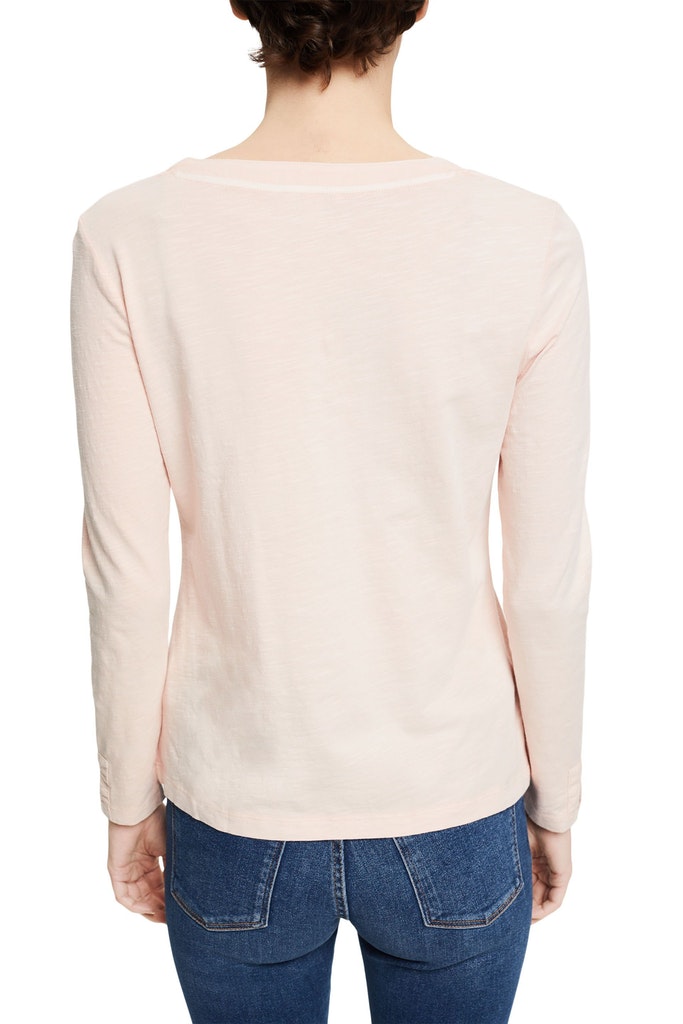 Longsleeve mit Kelchausschnitt, Bio-Baumwolle