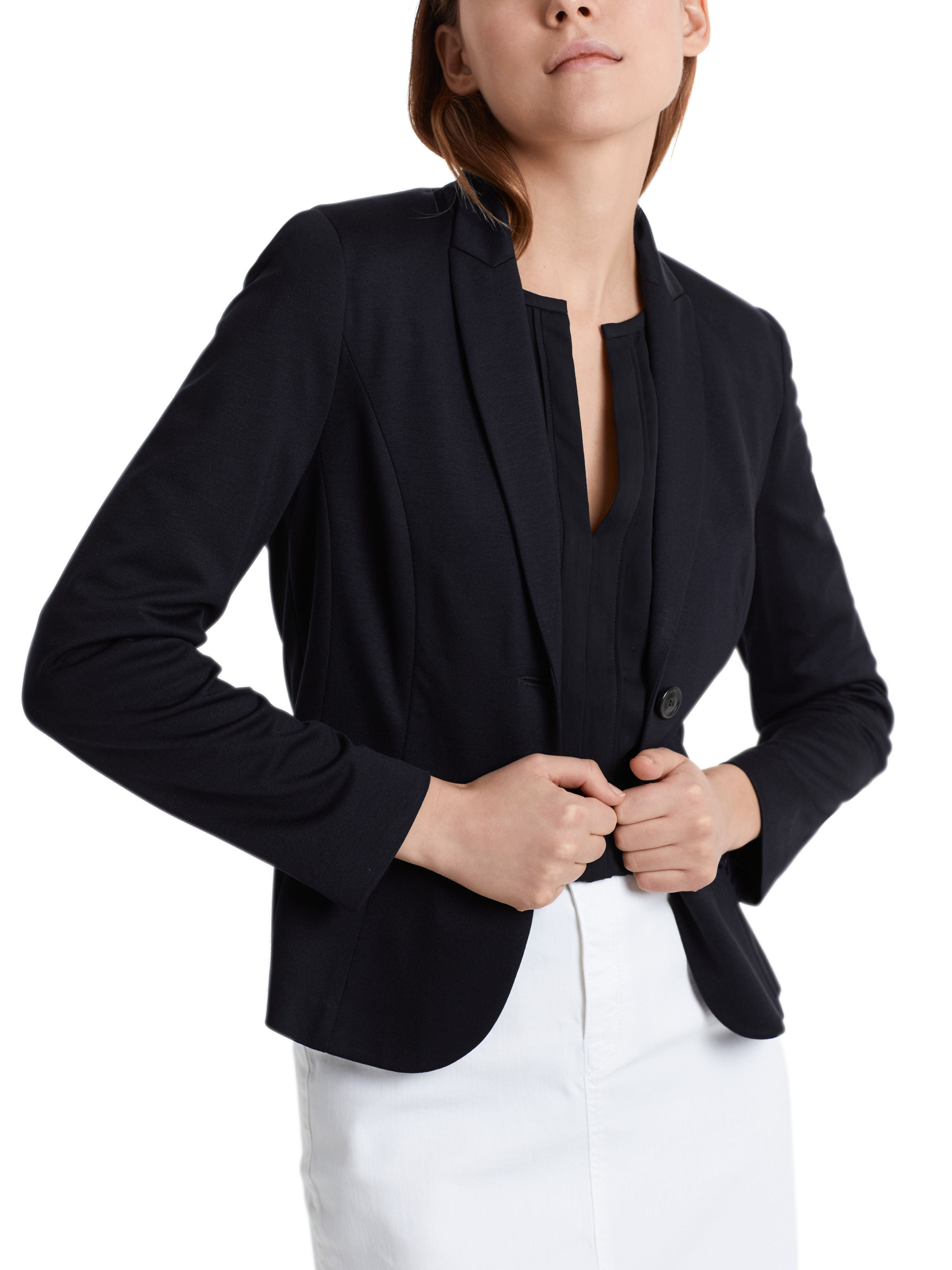 Leichter Blazer aus feinem Jersey