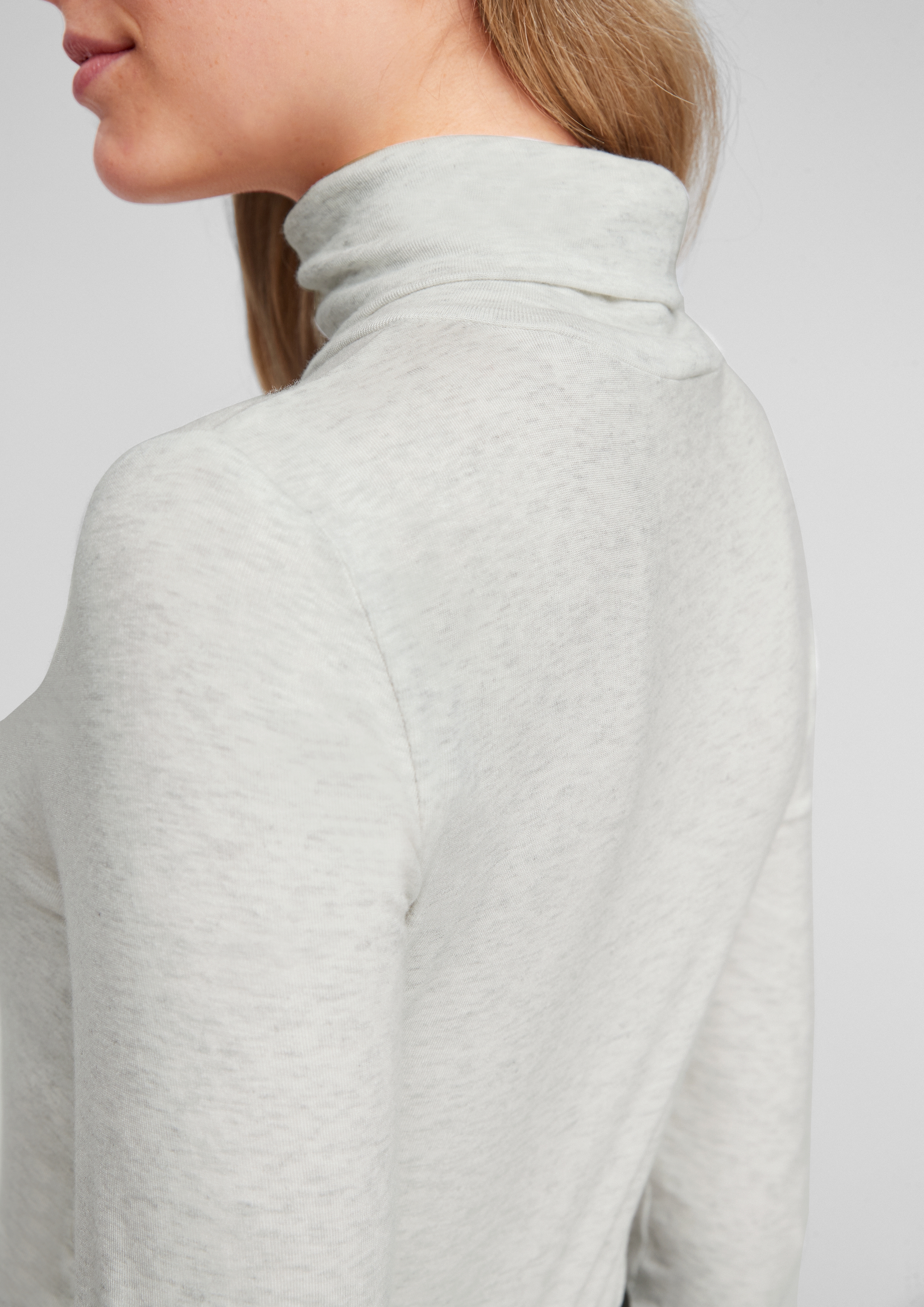 Rippware-Langarmshirt