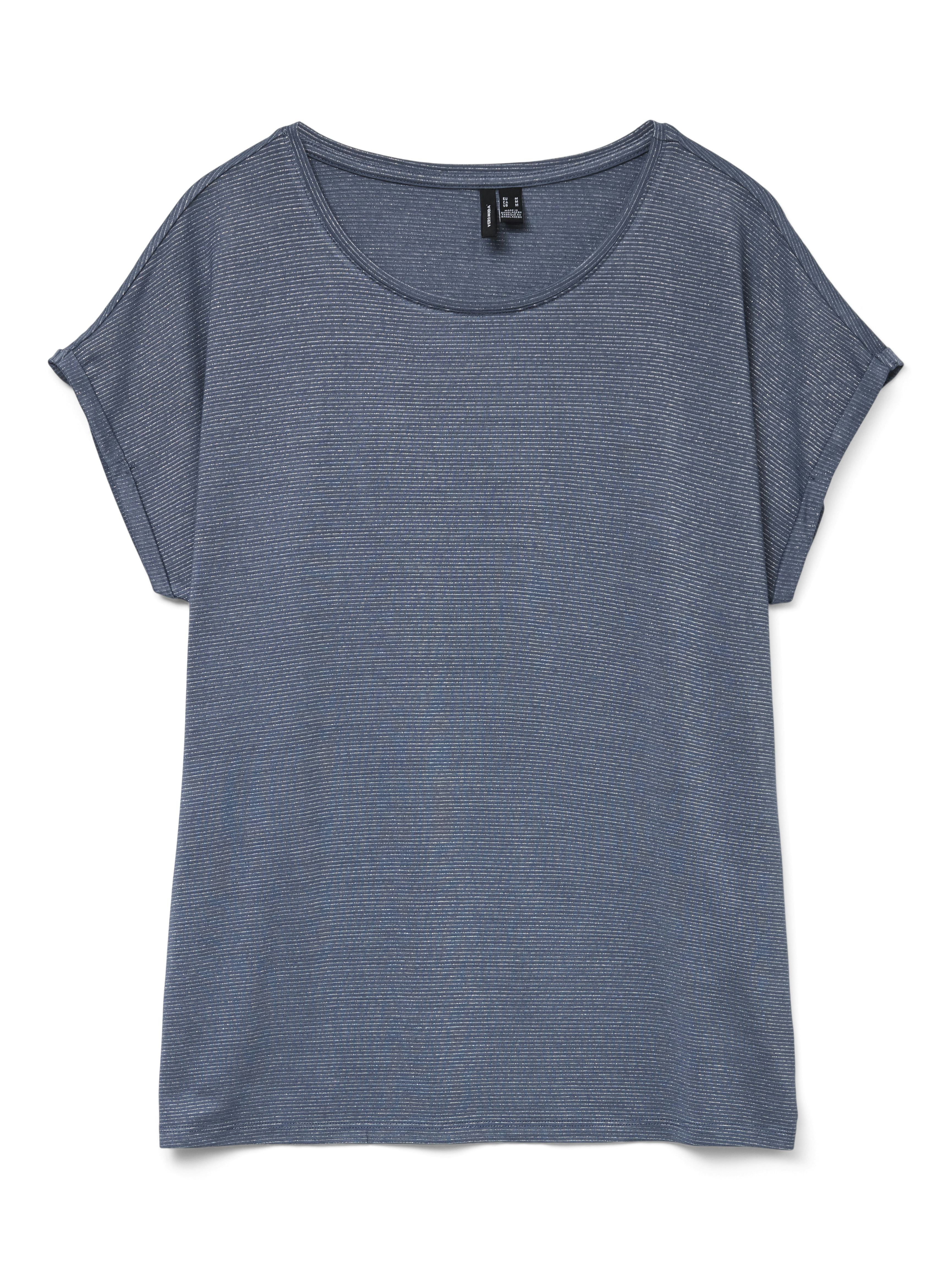 VMLAVA GLITTER SS TOP STRIPE JRS NOOS