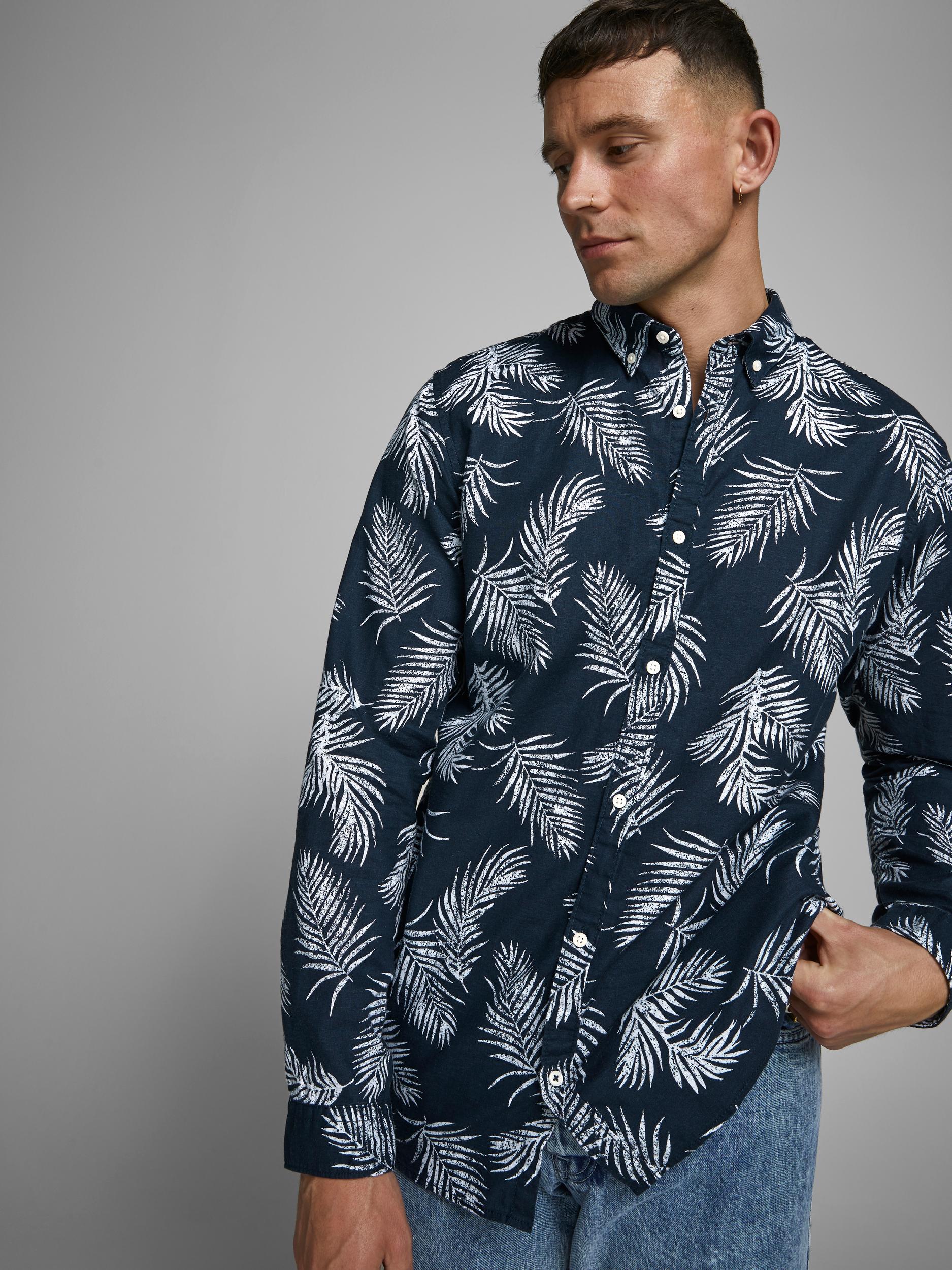 JPRBLASUMMER LEAF SHIRT L/S S20
