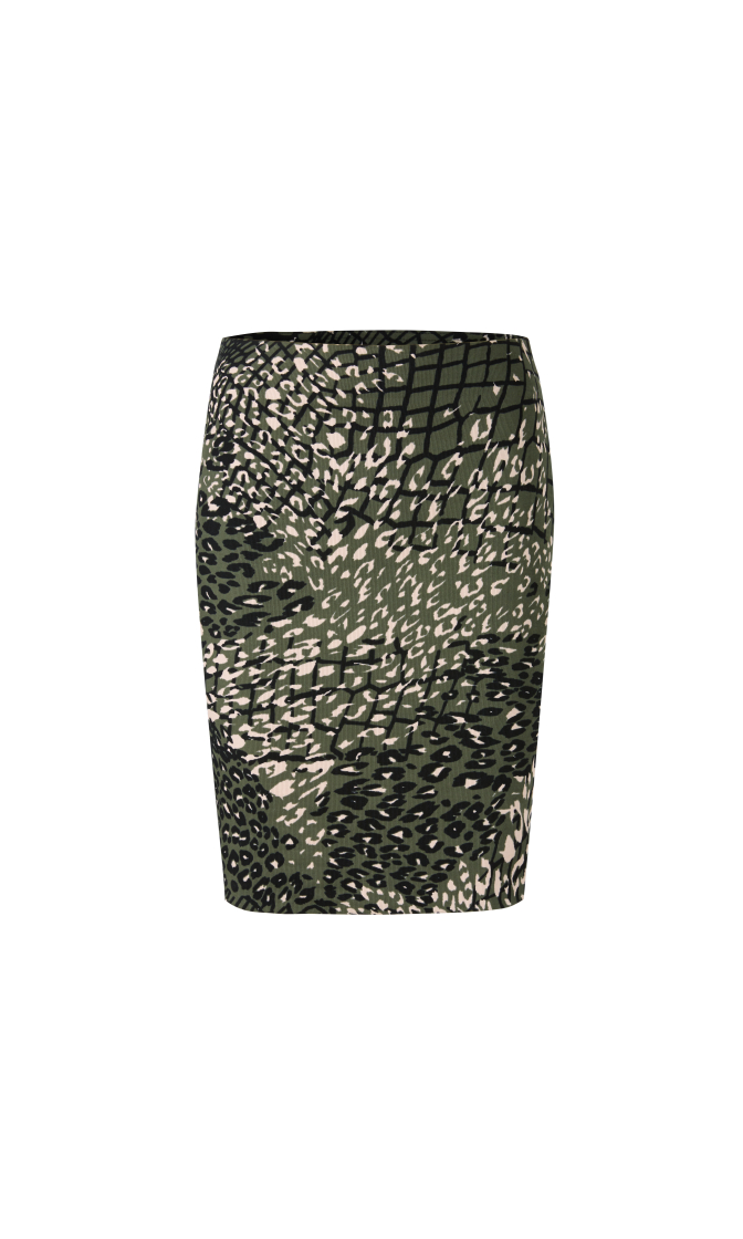 Rock mit Leomesh Print