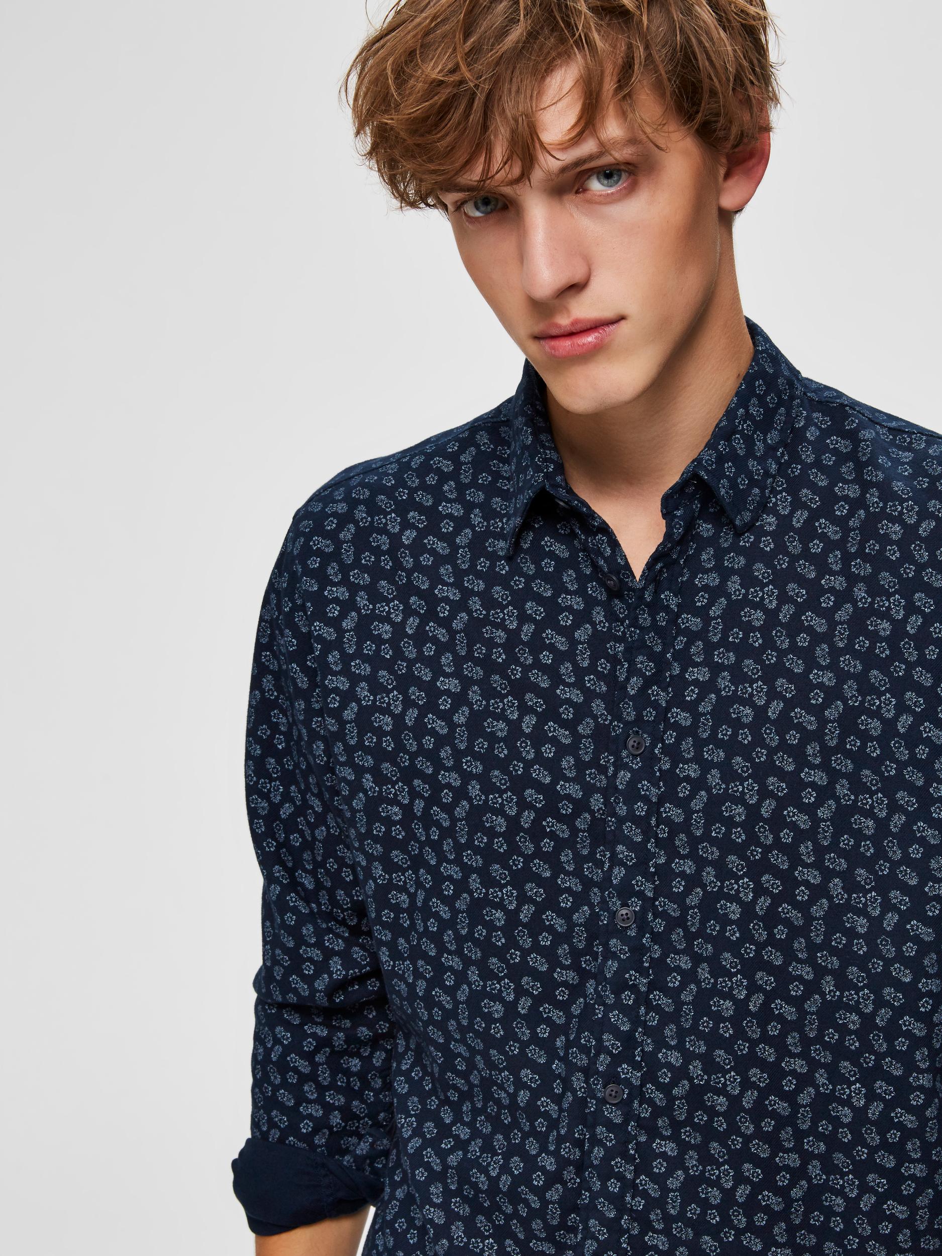 SLHSLIMSEAMUS-CAMP SHIRT LS MIX W