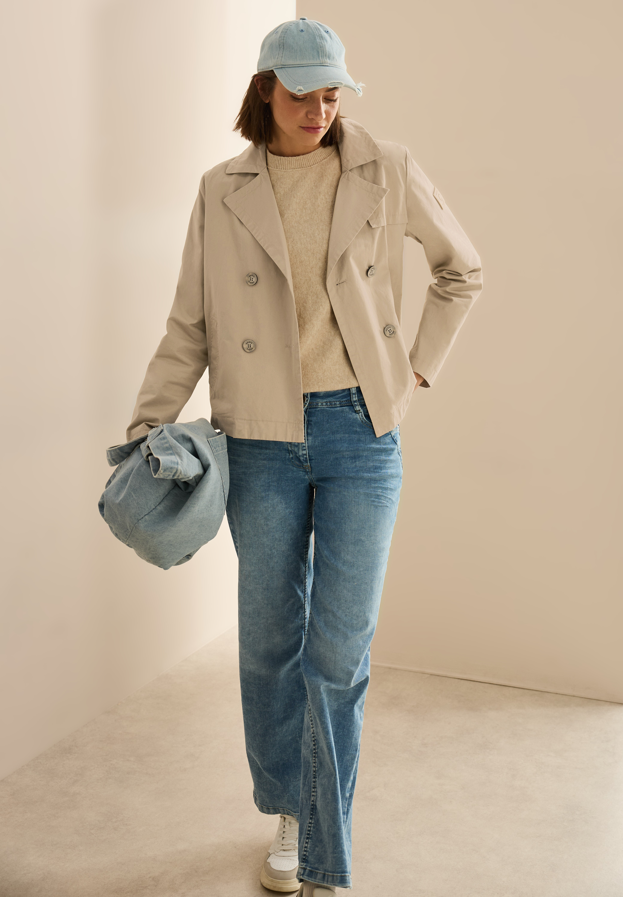 Kurze Trenchcoat