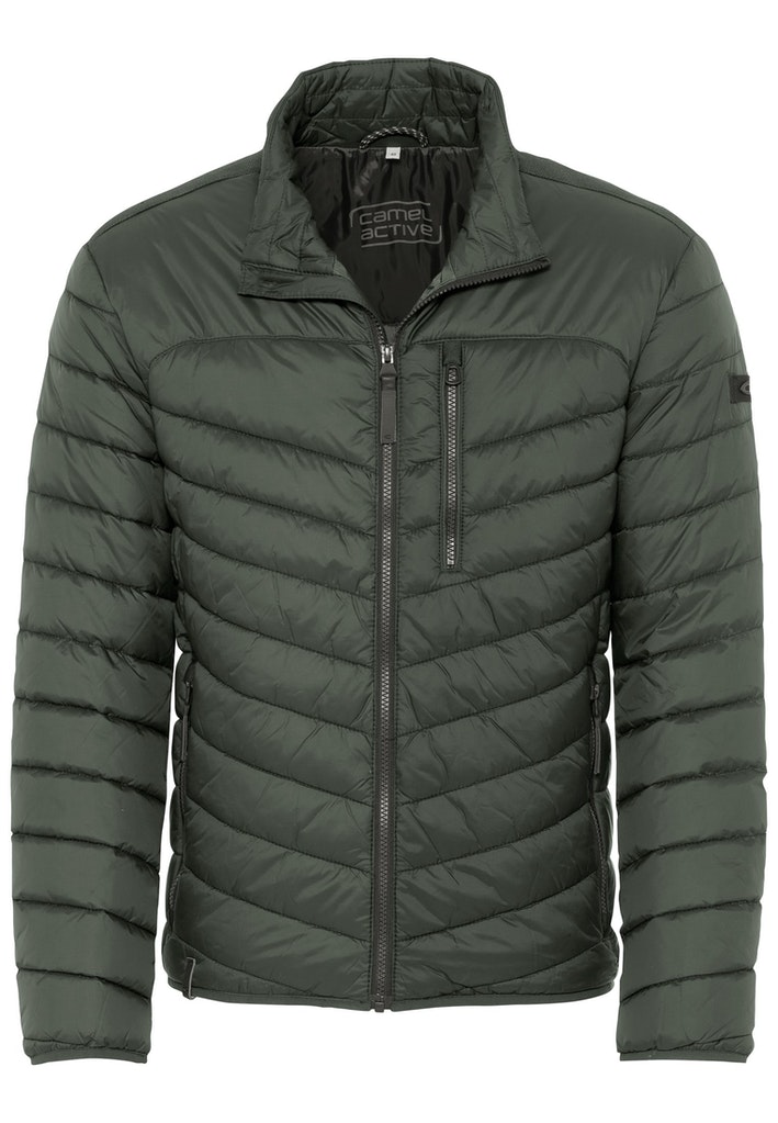 Steppjacke aus recyceltem Materialmix