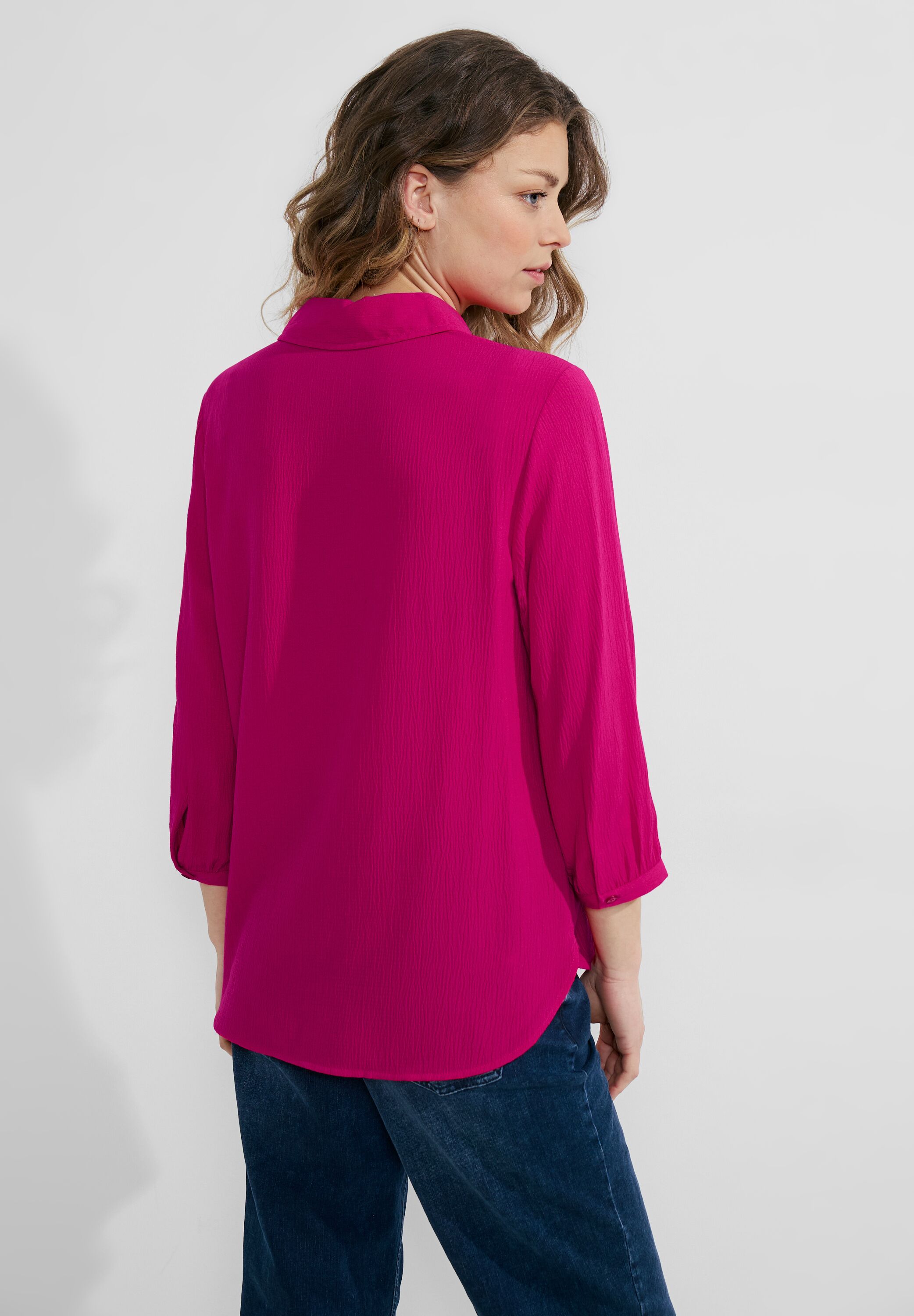 3/4 Seersucker Bluse