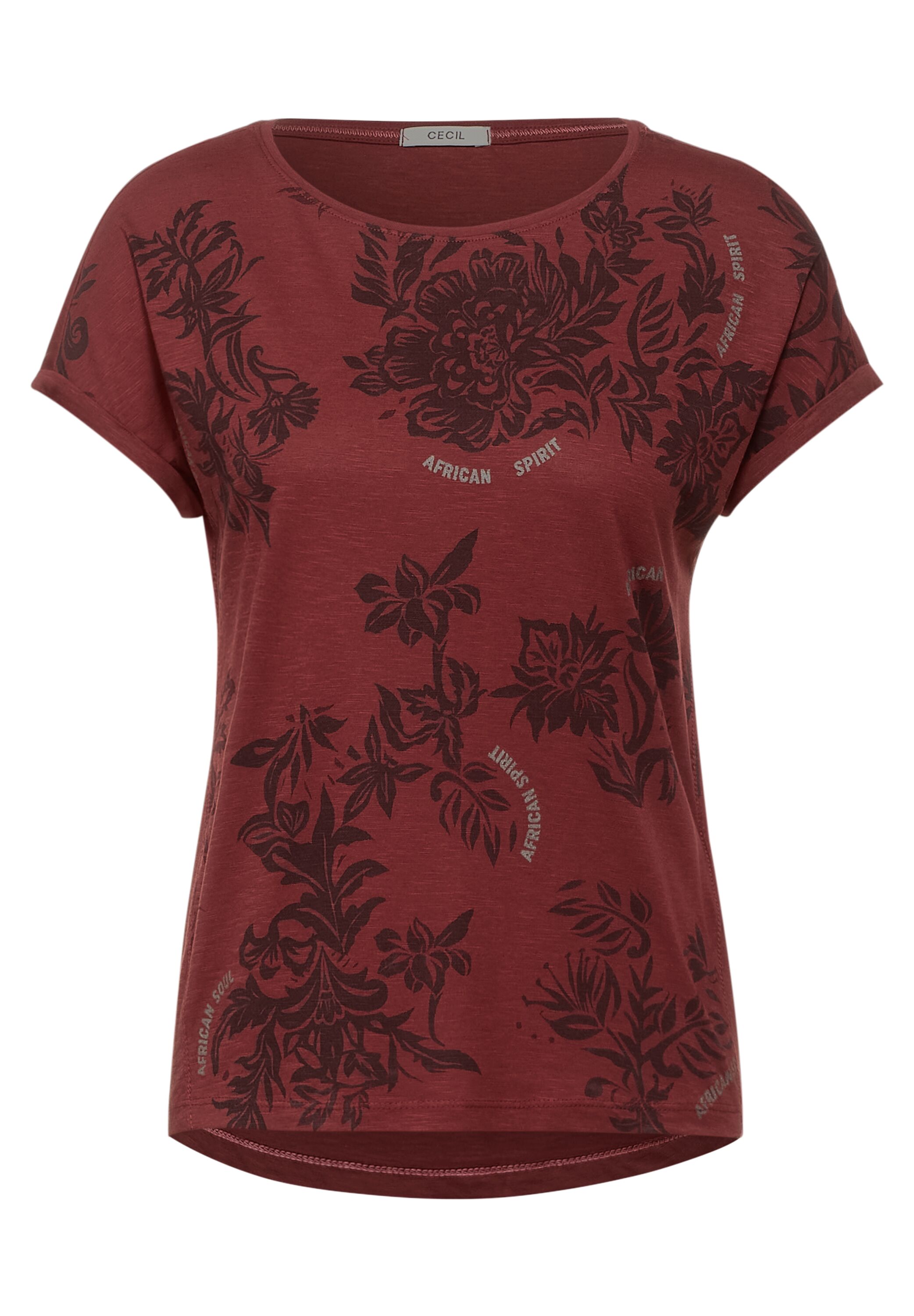 T-Shirt mit Blumen Print