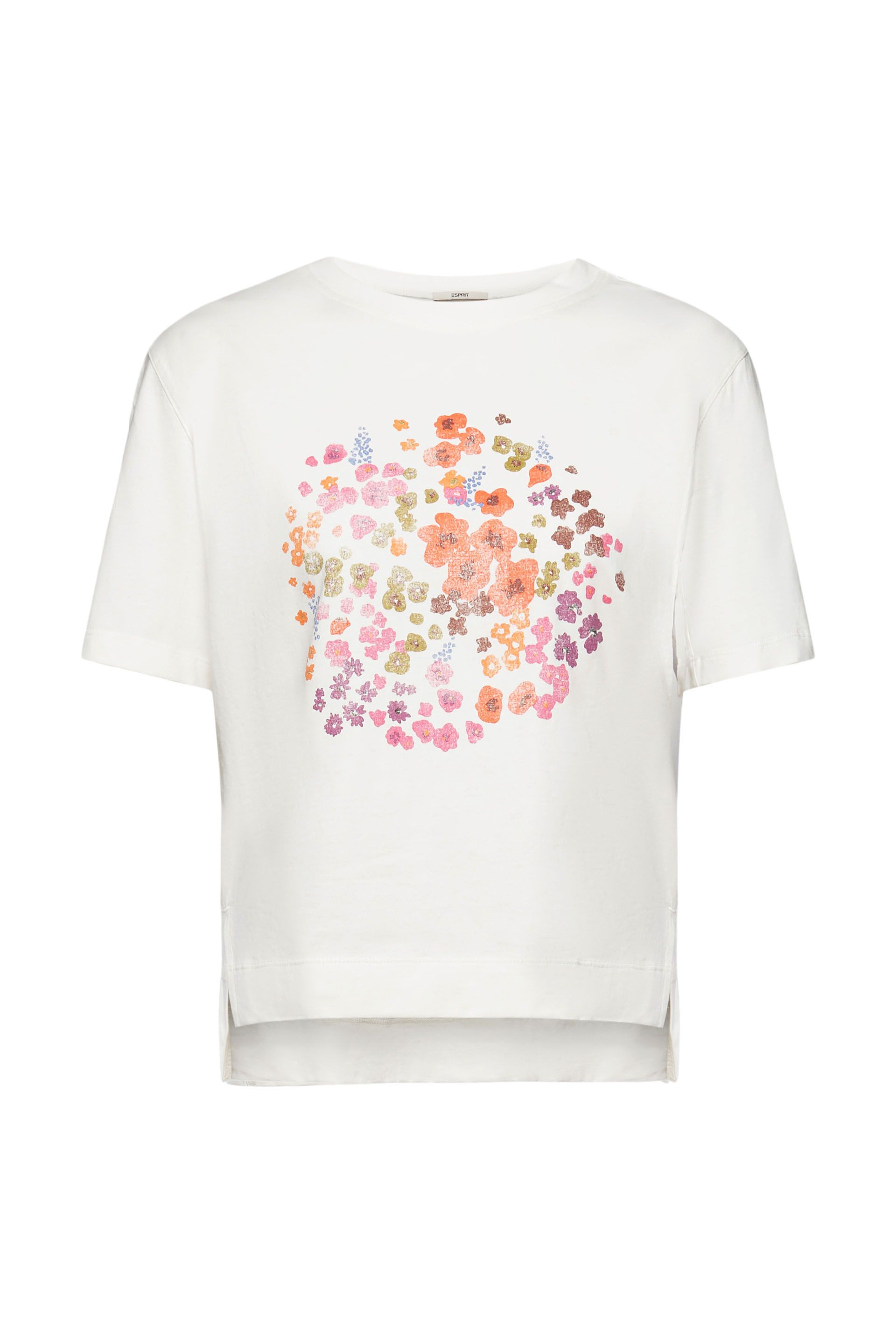 T-Shirt mit Blumen-Print
