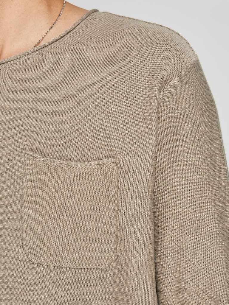 JJEGEORGE KNIT LINEN CREW NECK