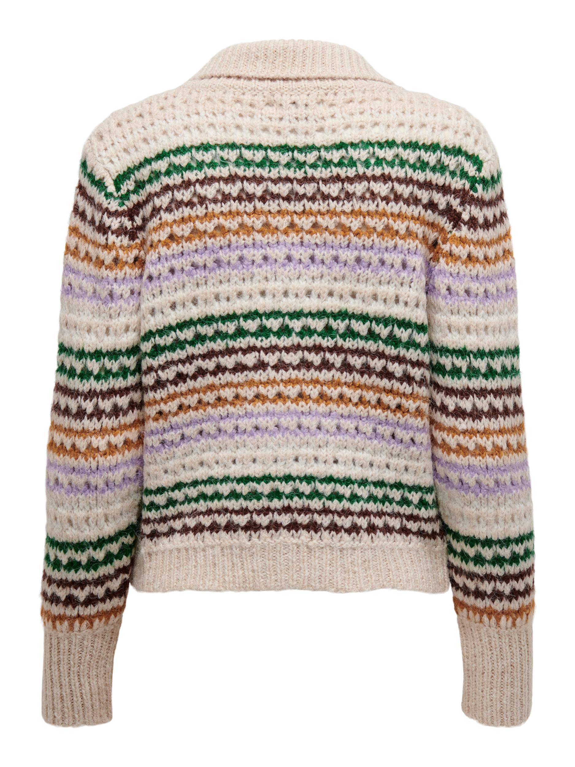 ONLHALEY L/S STRIPE CARDIGAN KNT