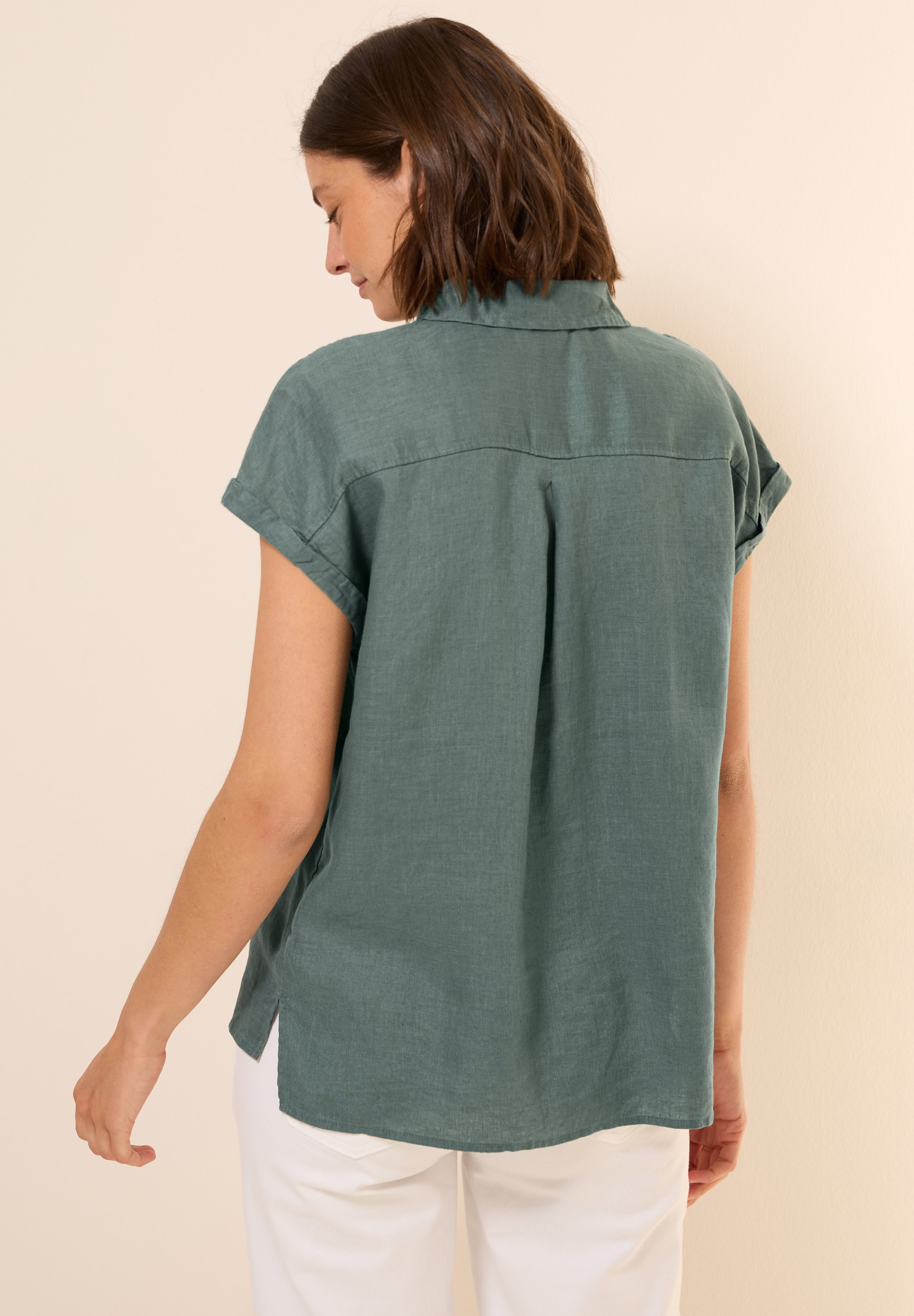 Leinen-Hemdbluse