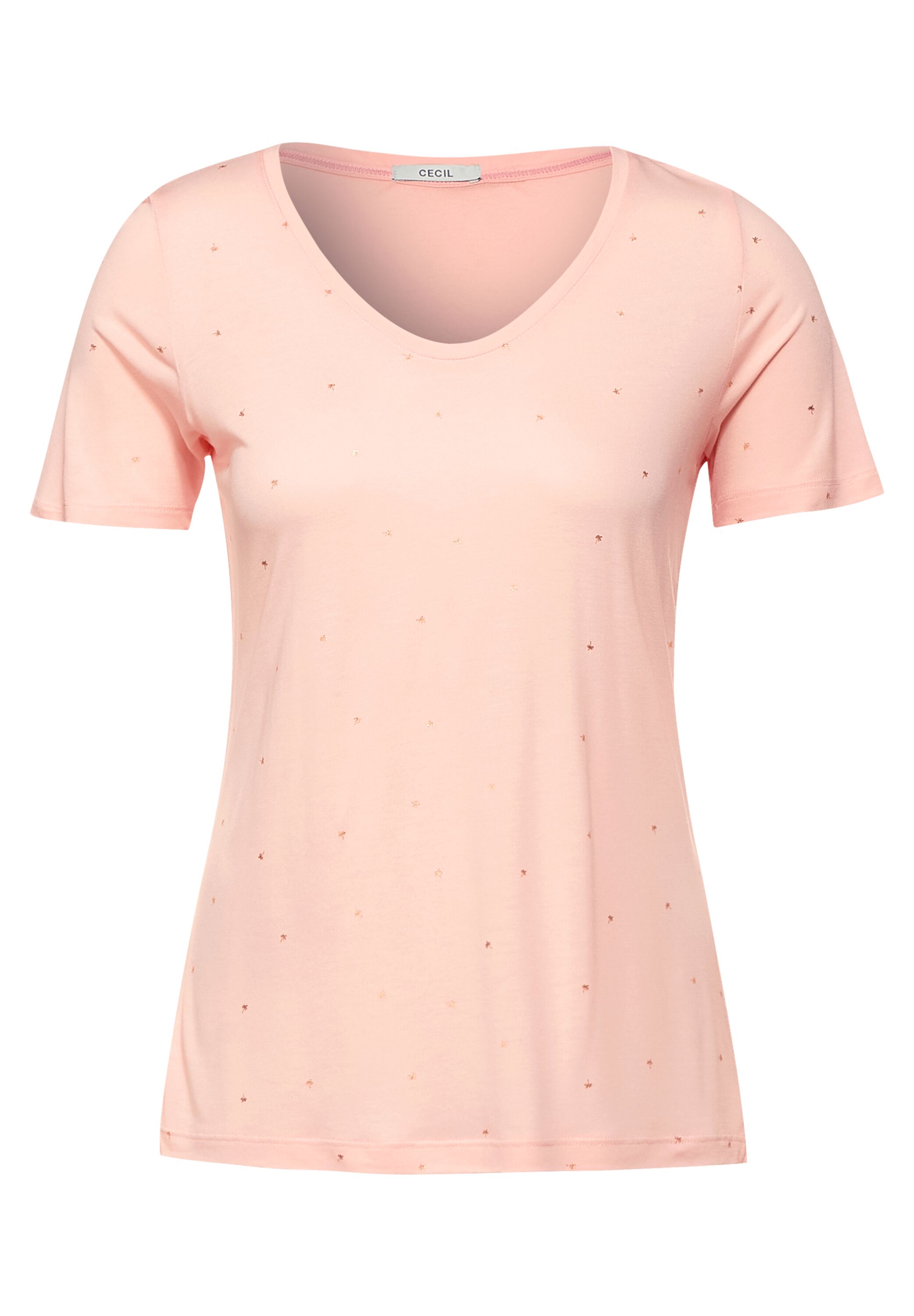 T-Shirt mit Folienprint